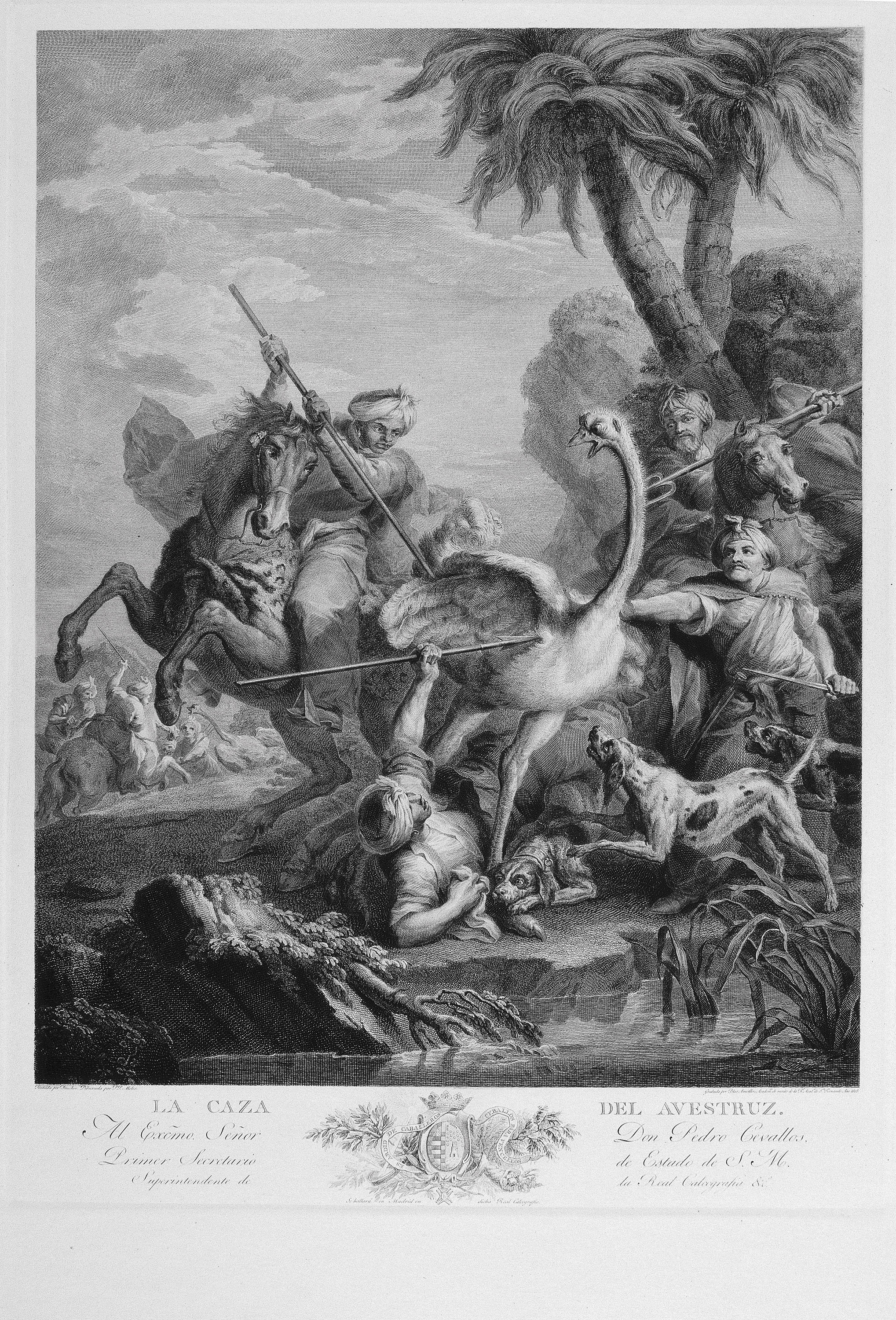 image for: Blai Ametller - La caça de l&#039;estruç - 1803