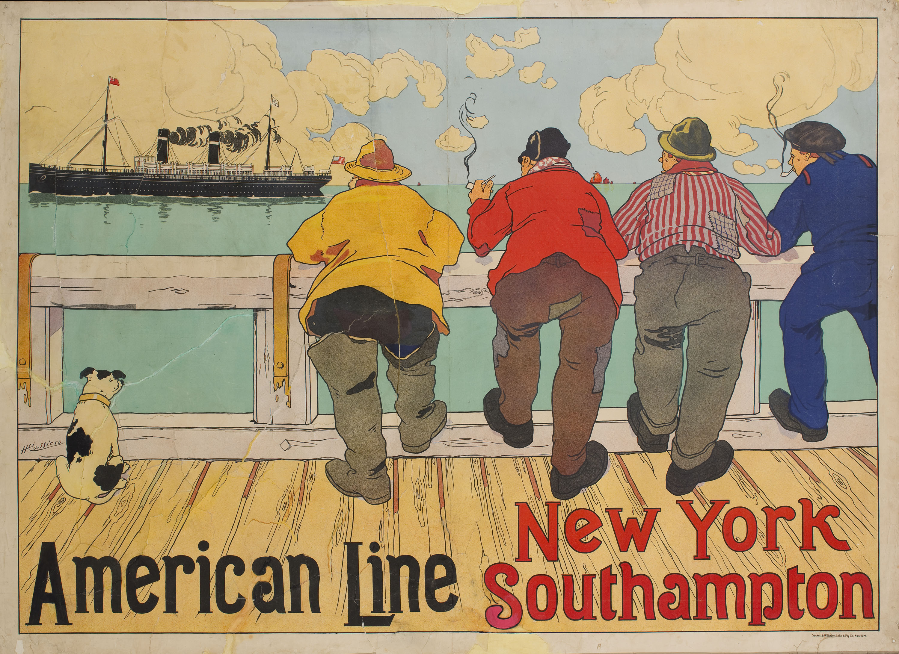 image for: Henri Cassiers - American Line. New York Southampton - 1900