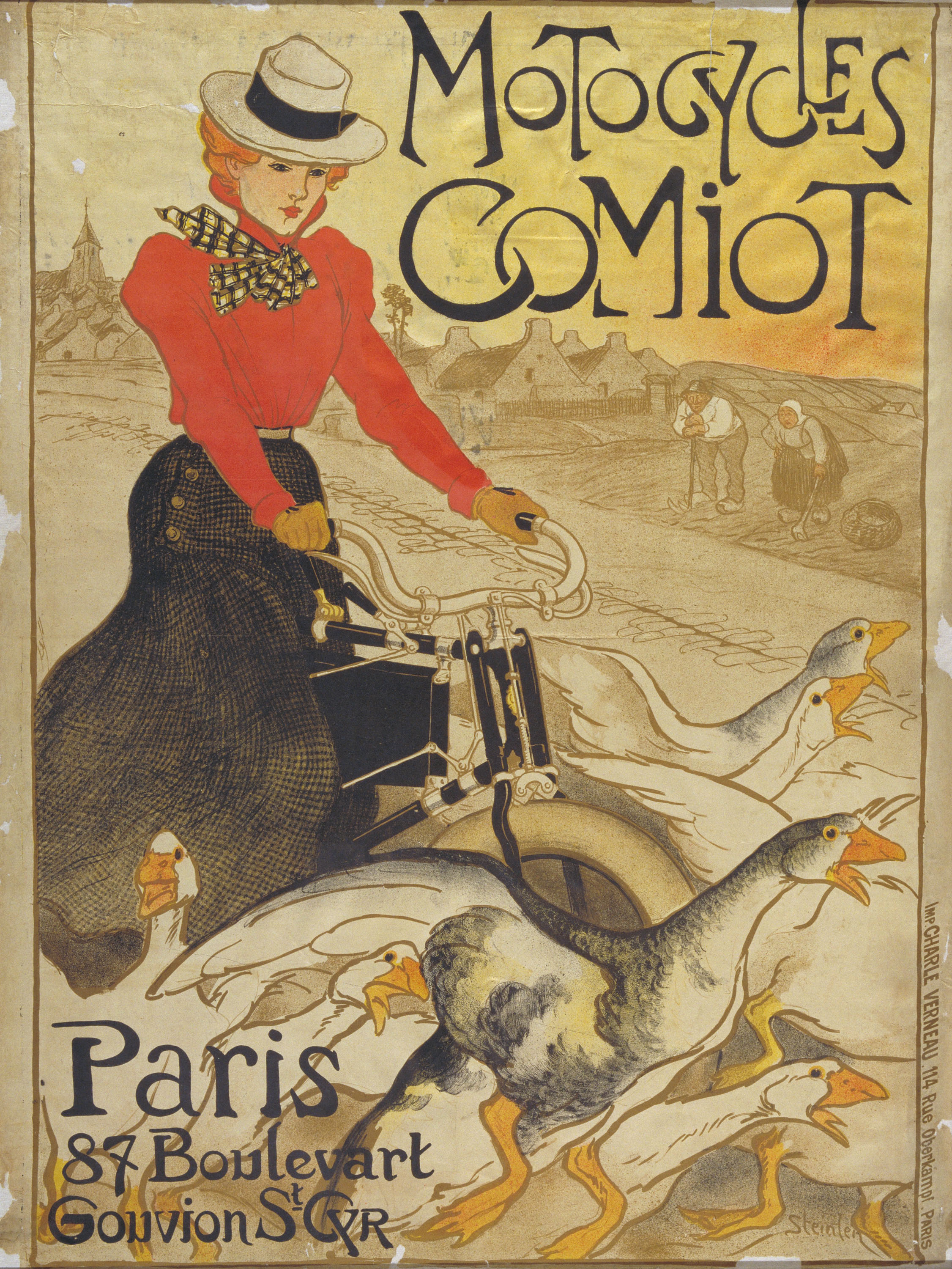 image for: Théophile Alexandre Steinlen - Motocycles Comiot - 1899