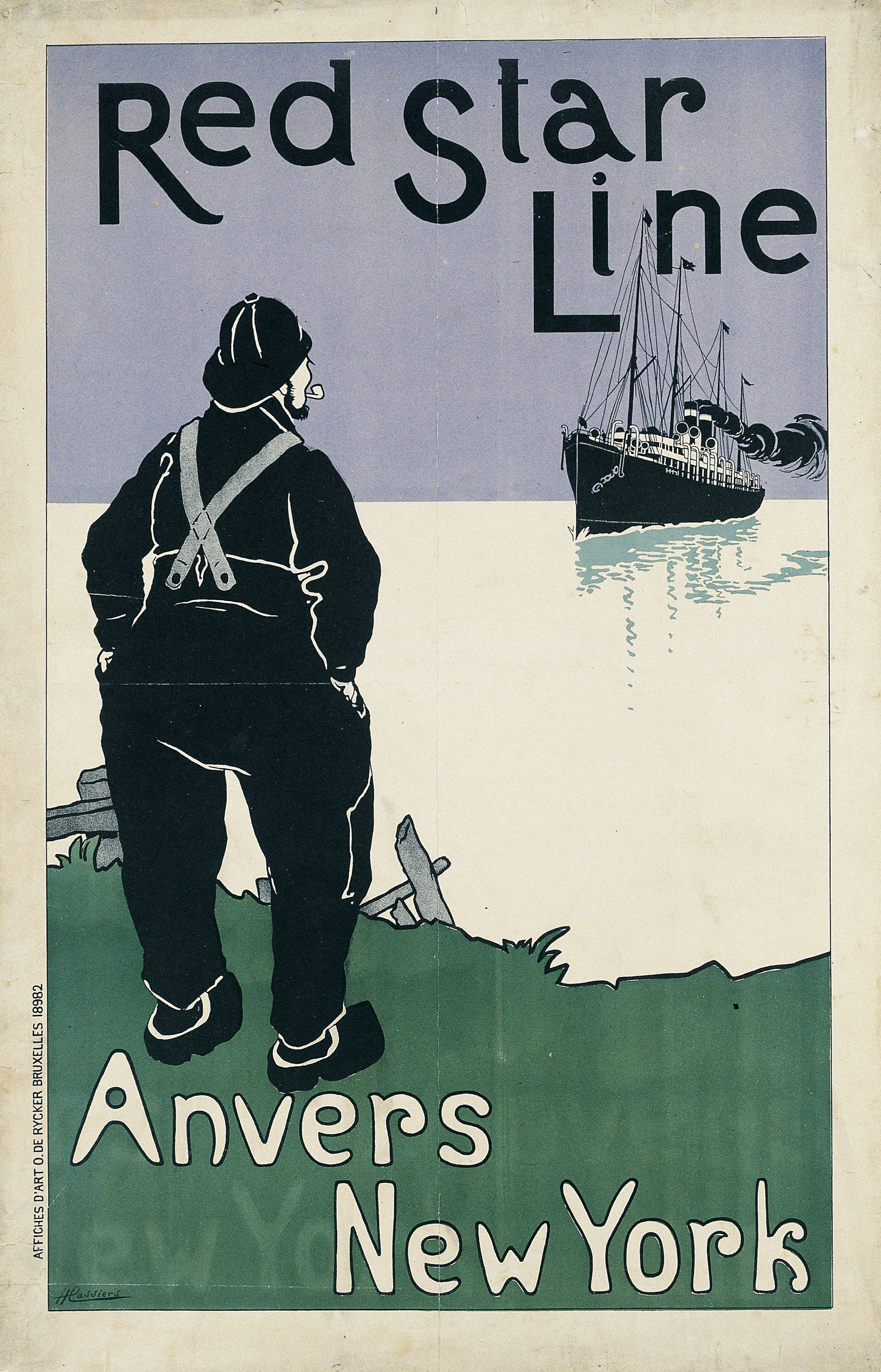 image for: Henri Cassiers - Red Star Line - 1898