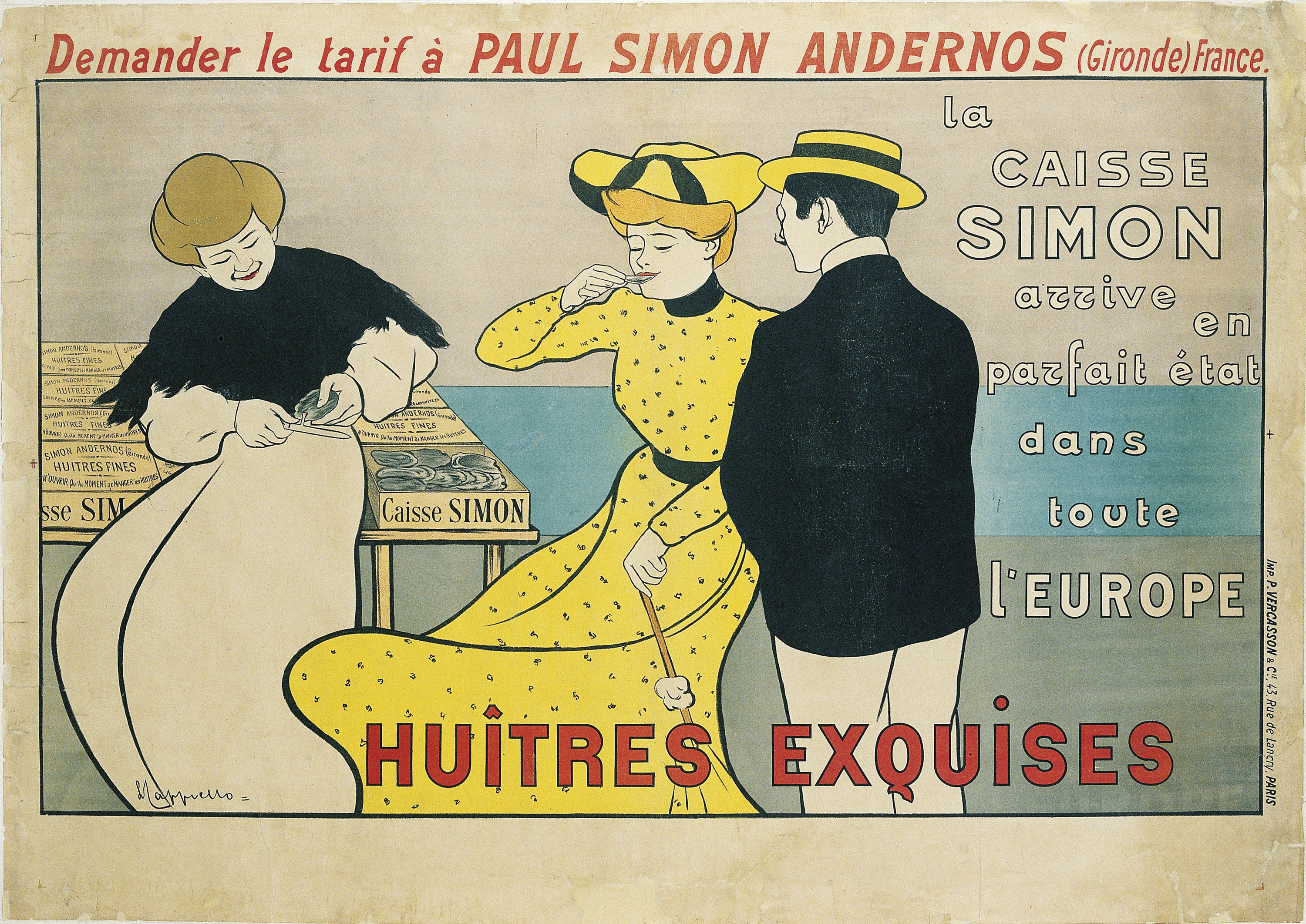 image for: Leonetto Cappiello - La Caisse Simon - Cap a 1900-1901