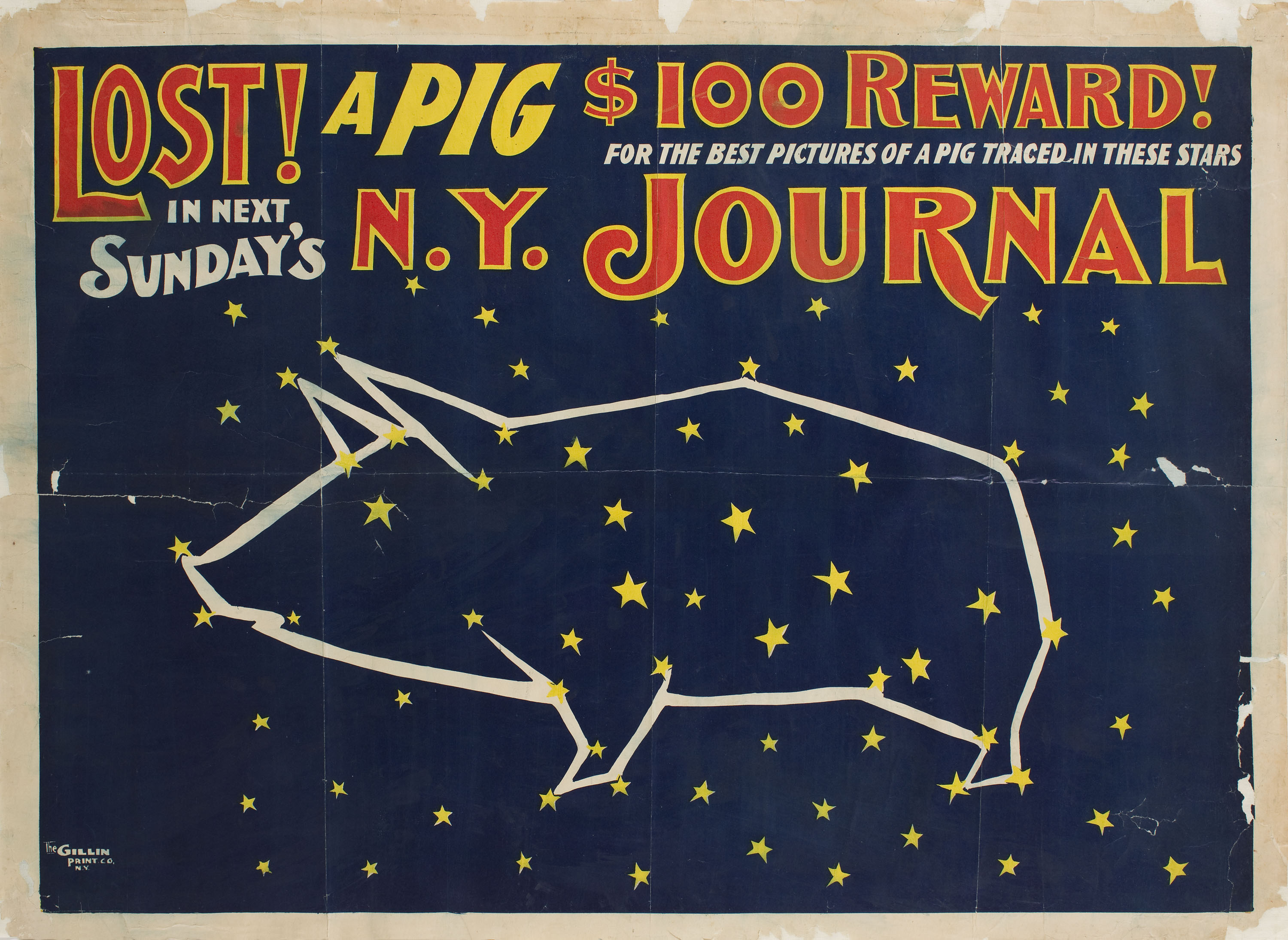 image for: Anònim - Lost! a Pig (N. Y. Journal) - Anterior a 1903