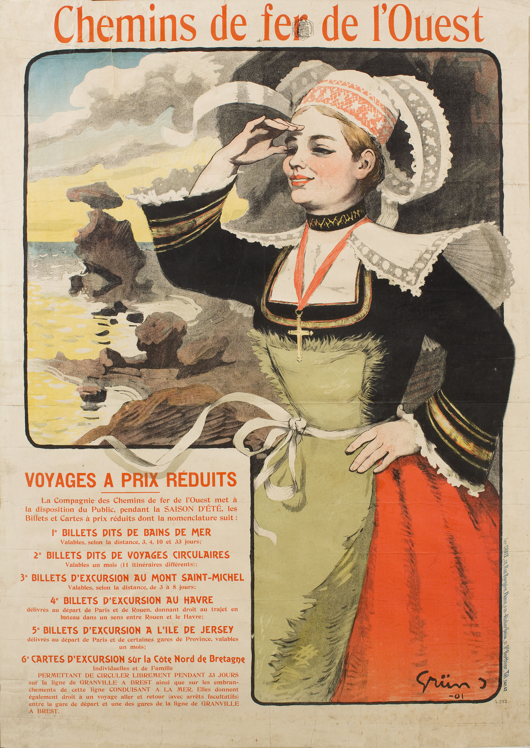 image for: Jules Alexandre Grün - Chemins de fer de l&#039;Ouest - 1901