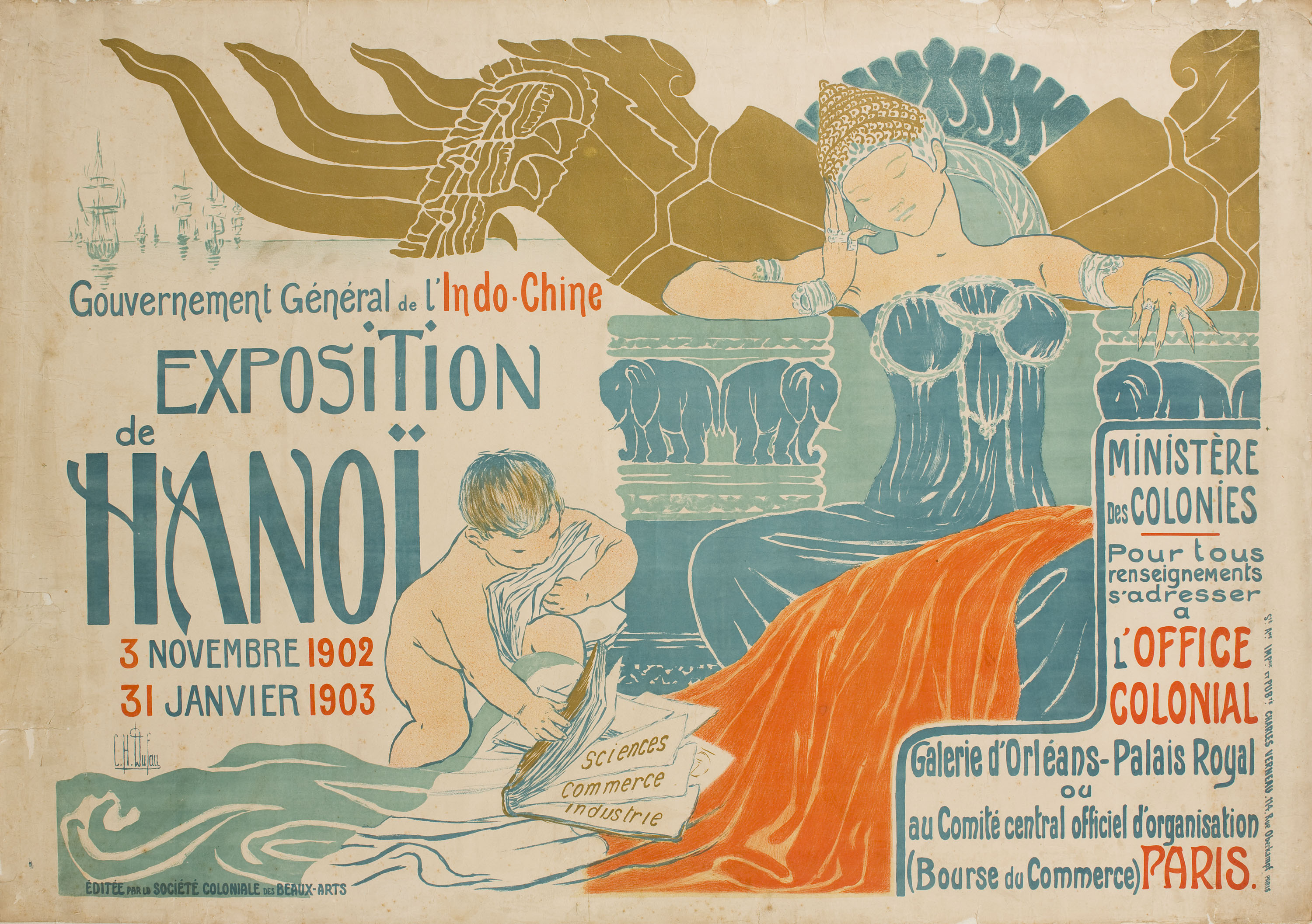 image for: Clementine Hélène Dufau - Gouvernement Général de l&#039;Indo-Chine. Exposition Hanoï - 1902