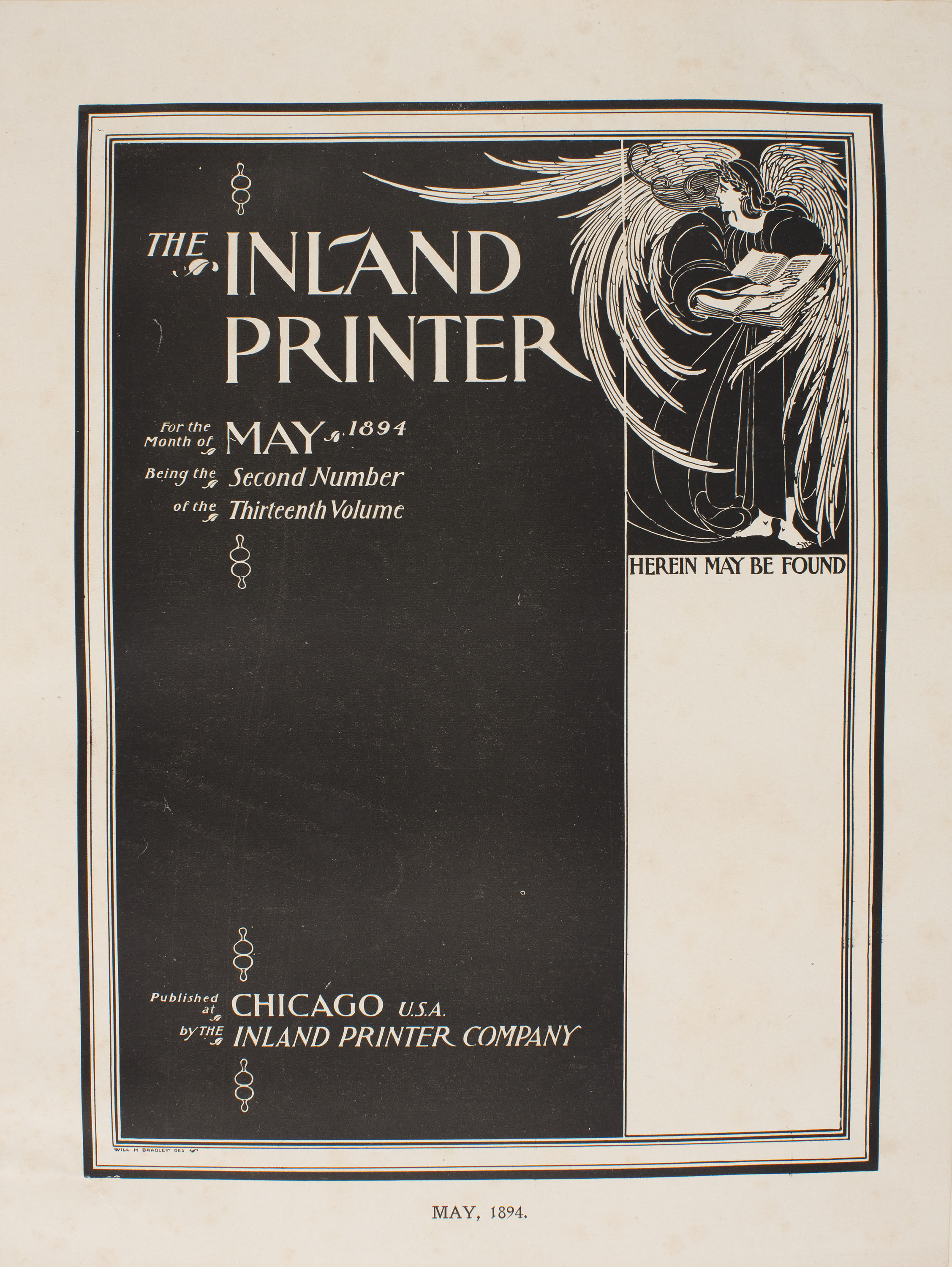 image for: William Henry Bradley - The Inland Printer For the Month of May 1894 - 1894