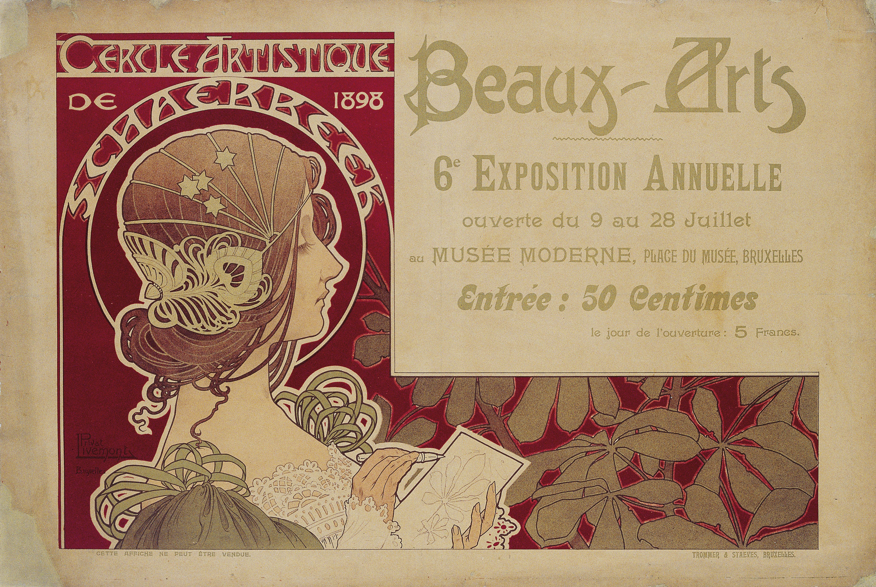 image for: Henri Privat-Livemont - Cercle Artistique de Schaerbeek - 1898