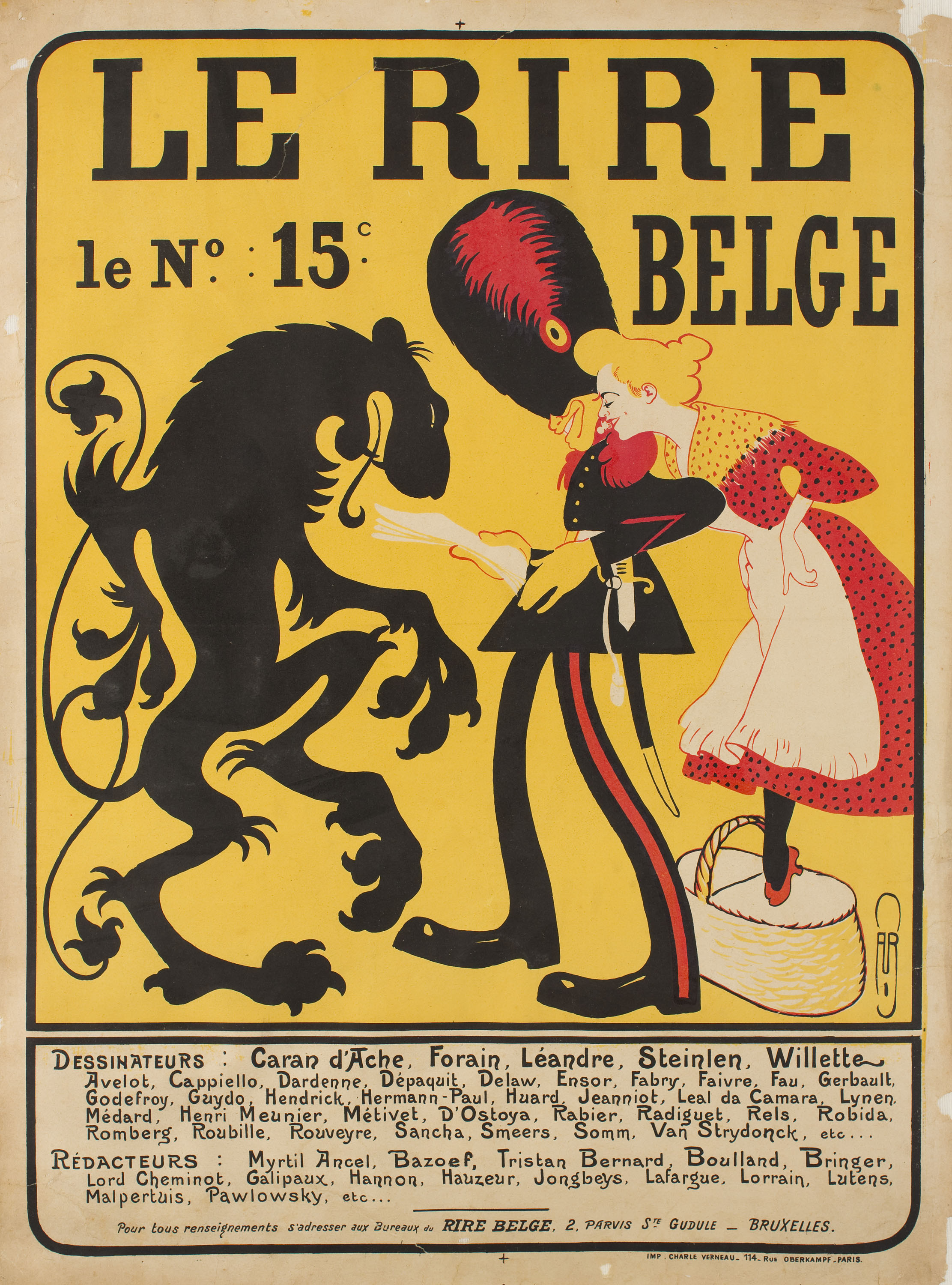 image for: Auguste Roubille - Le Rire Belge - Anterior a 1903