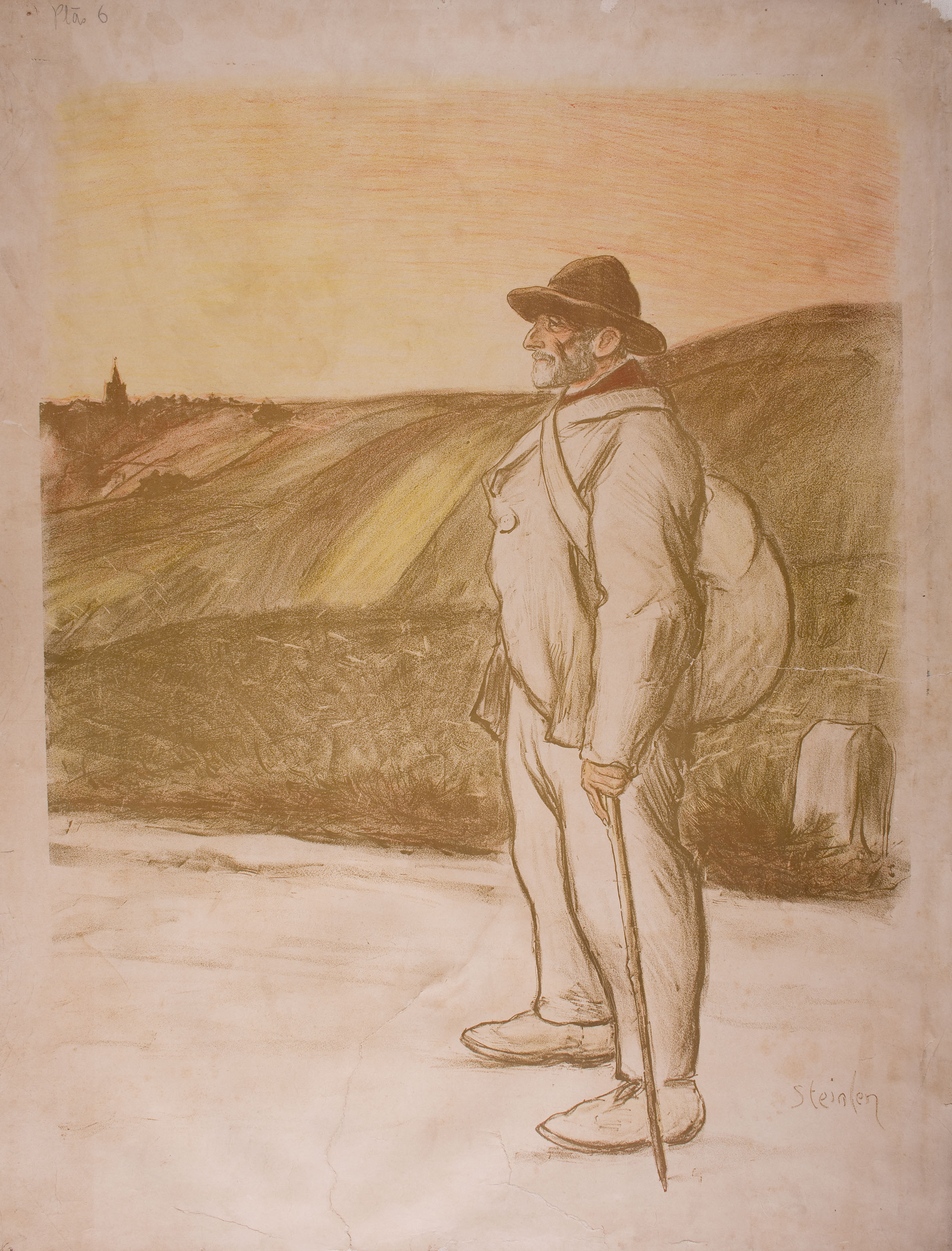 image for: Théophile Alexandre Steinlen - [Le Chemineau] - 1896