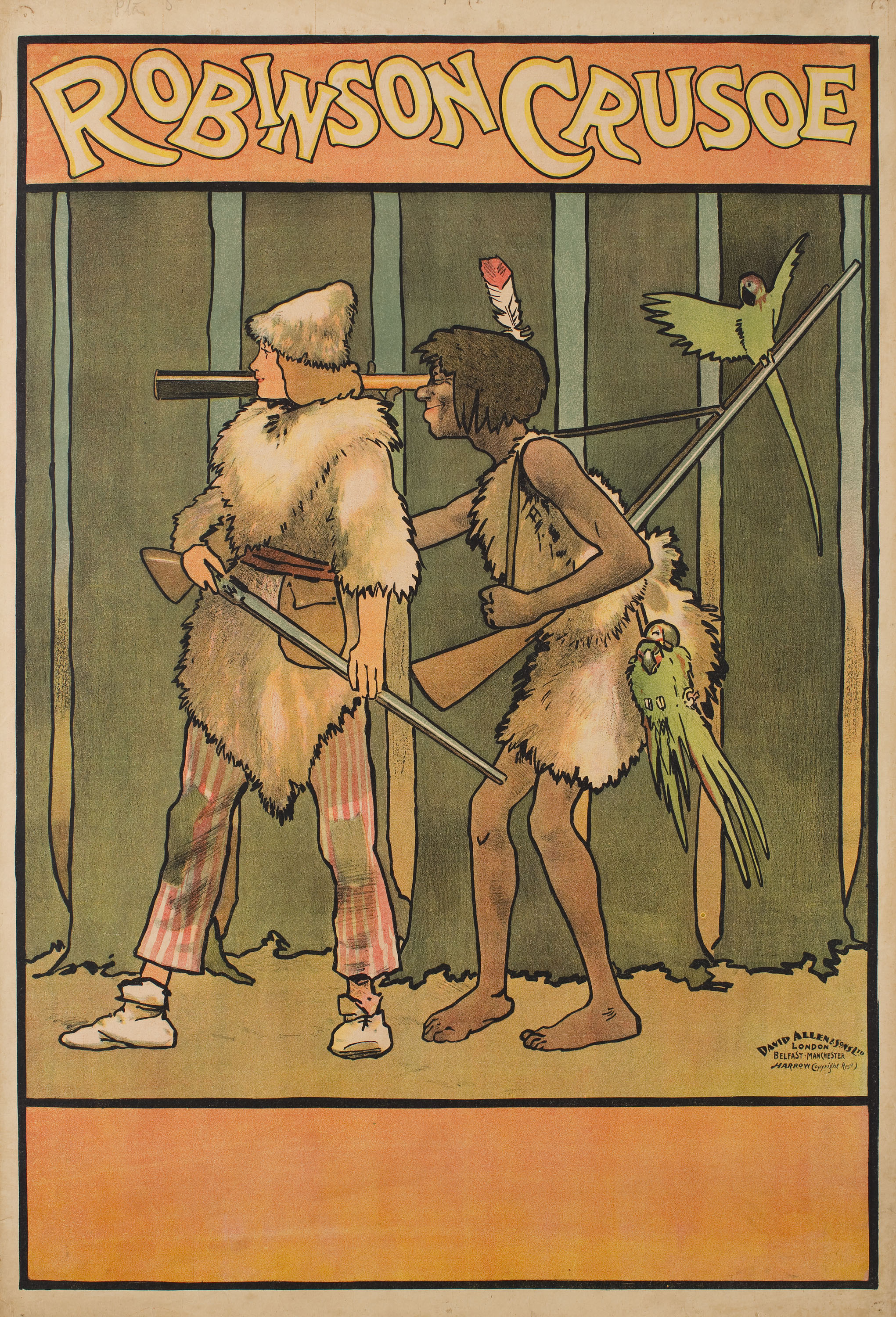 image for: John Hassall - Robinson Crusoe - Anterior a 1903