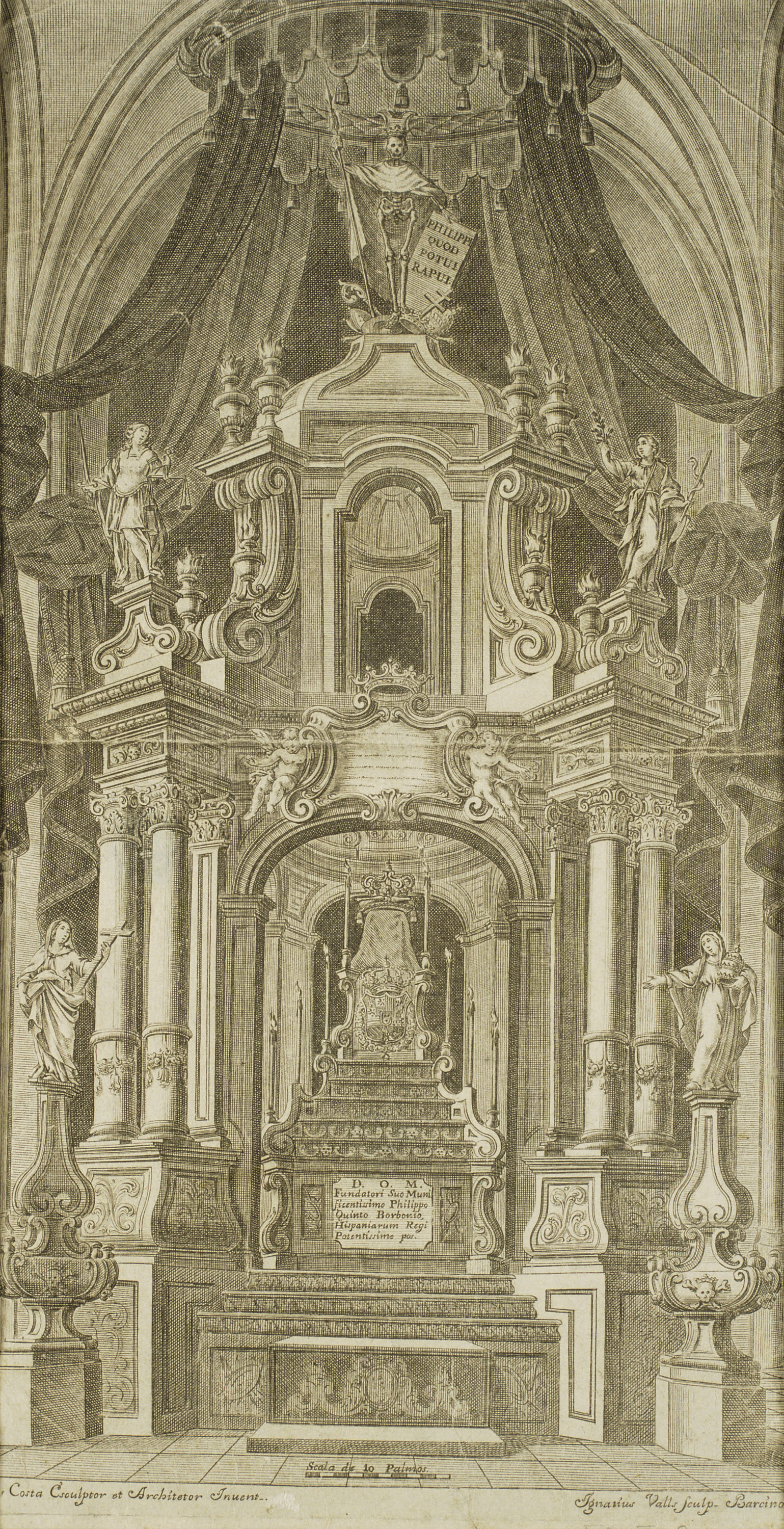 image for: Ignasi Valls - Túmul de Felip V - Posterior a 1746