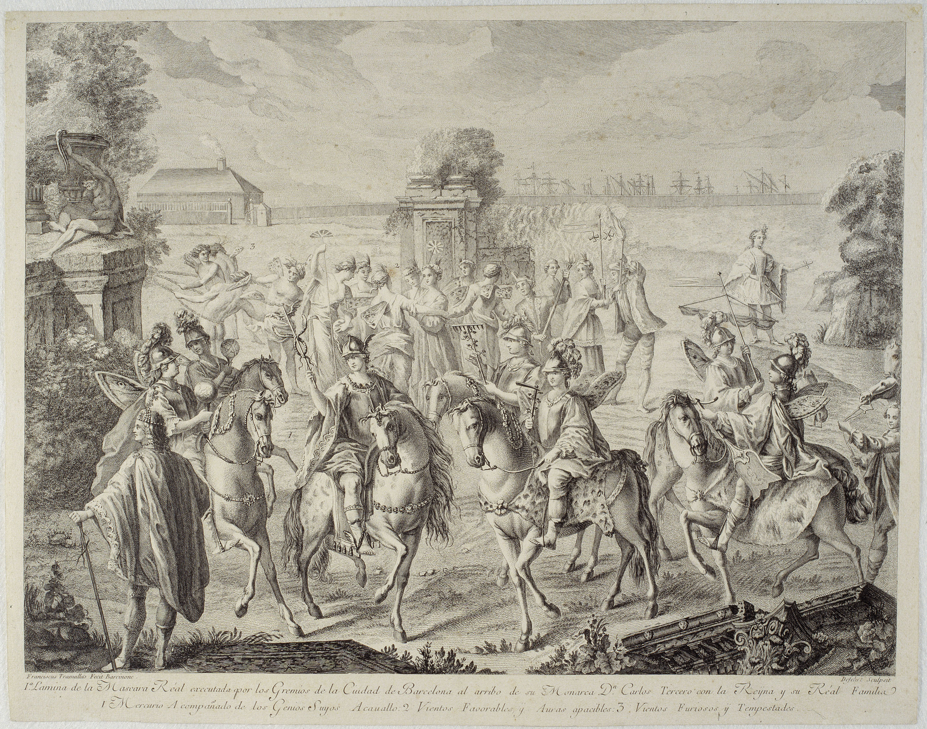 image for: A.J. Defehrt - Comitiva de Mercuri - 1764