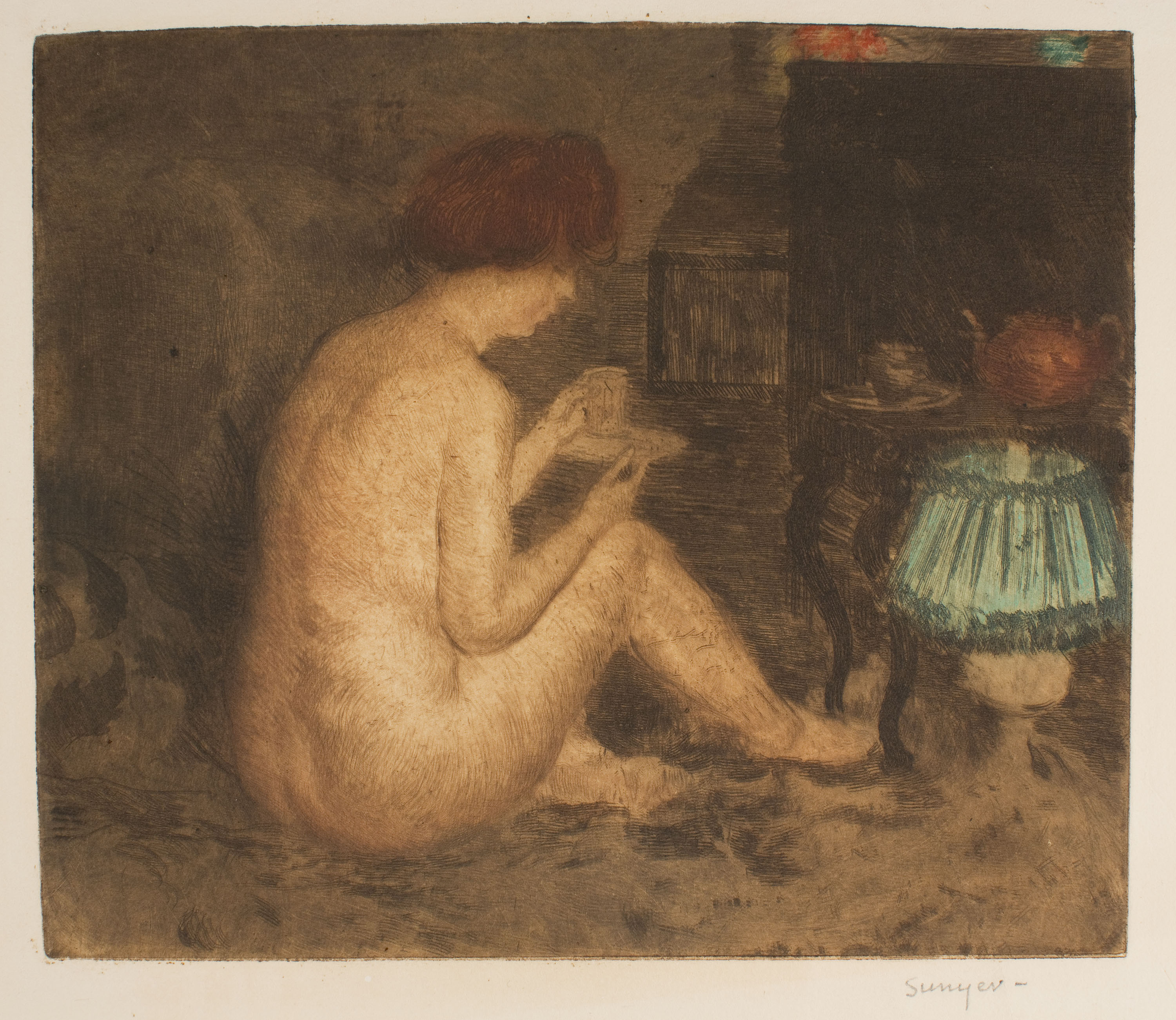 image for: Joaquim Sunyer - Estudi de nu - Cap a 1907