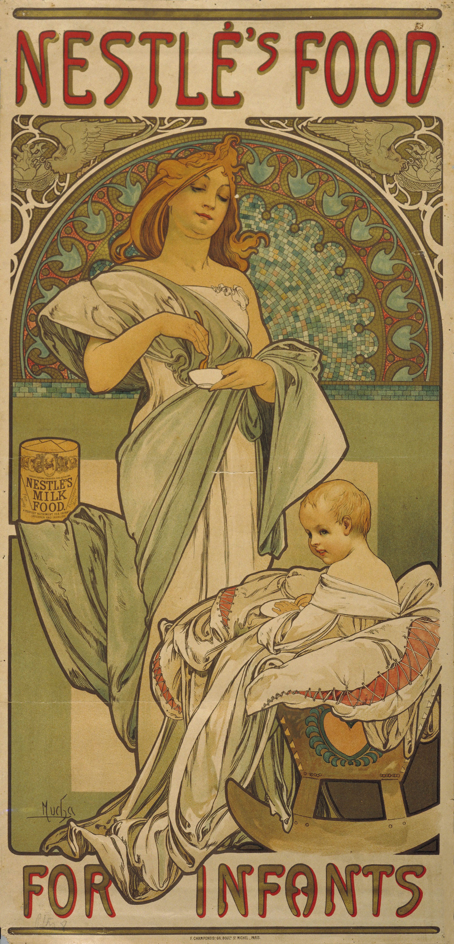 image for: Alphonse-Marie Mucha - Nestlé&#039;s Food - 1897