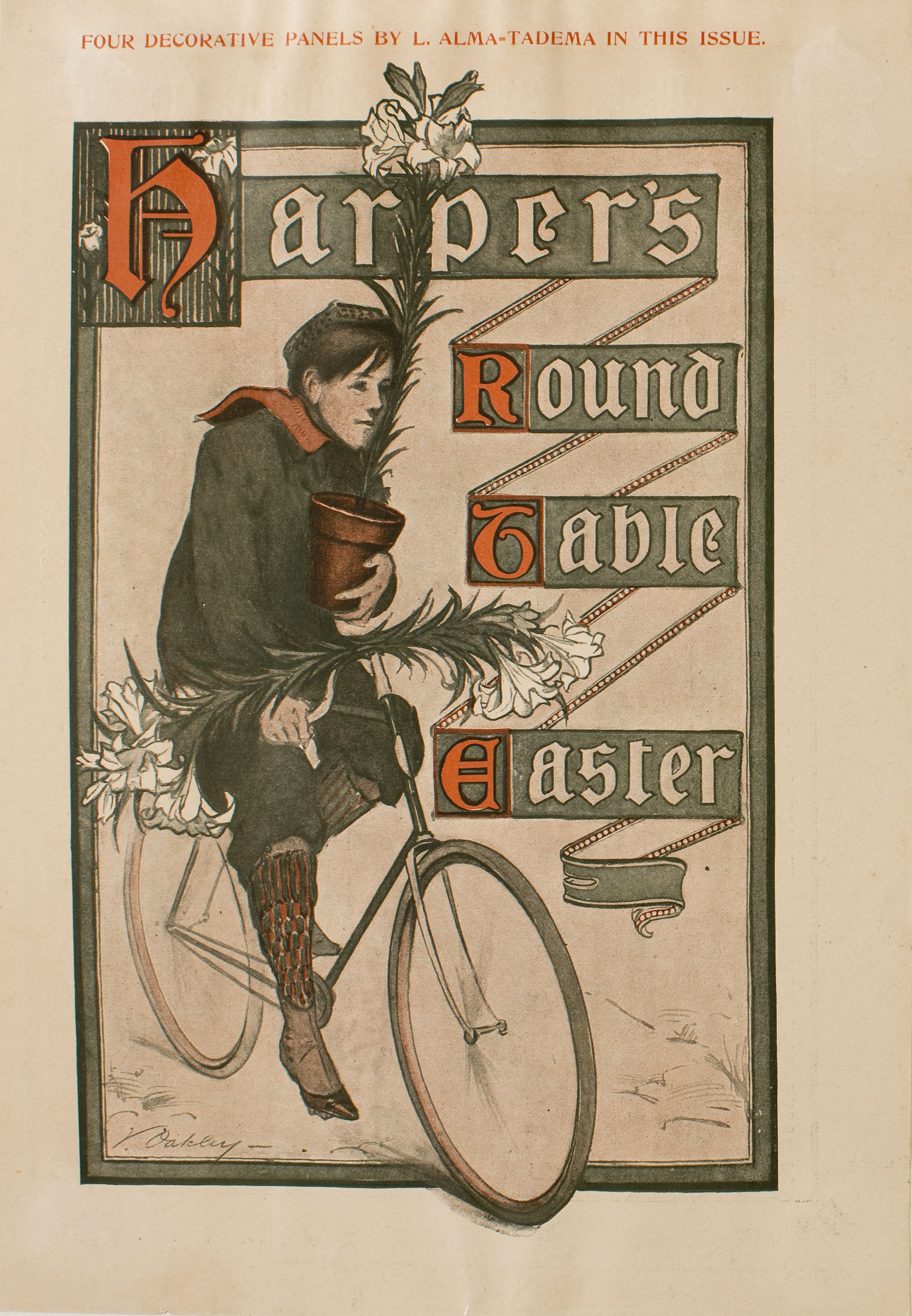 image for: Violet Oakley - Harper&#039;s Round Table. Easter - Cap a 1890-1910