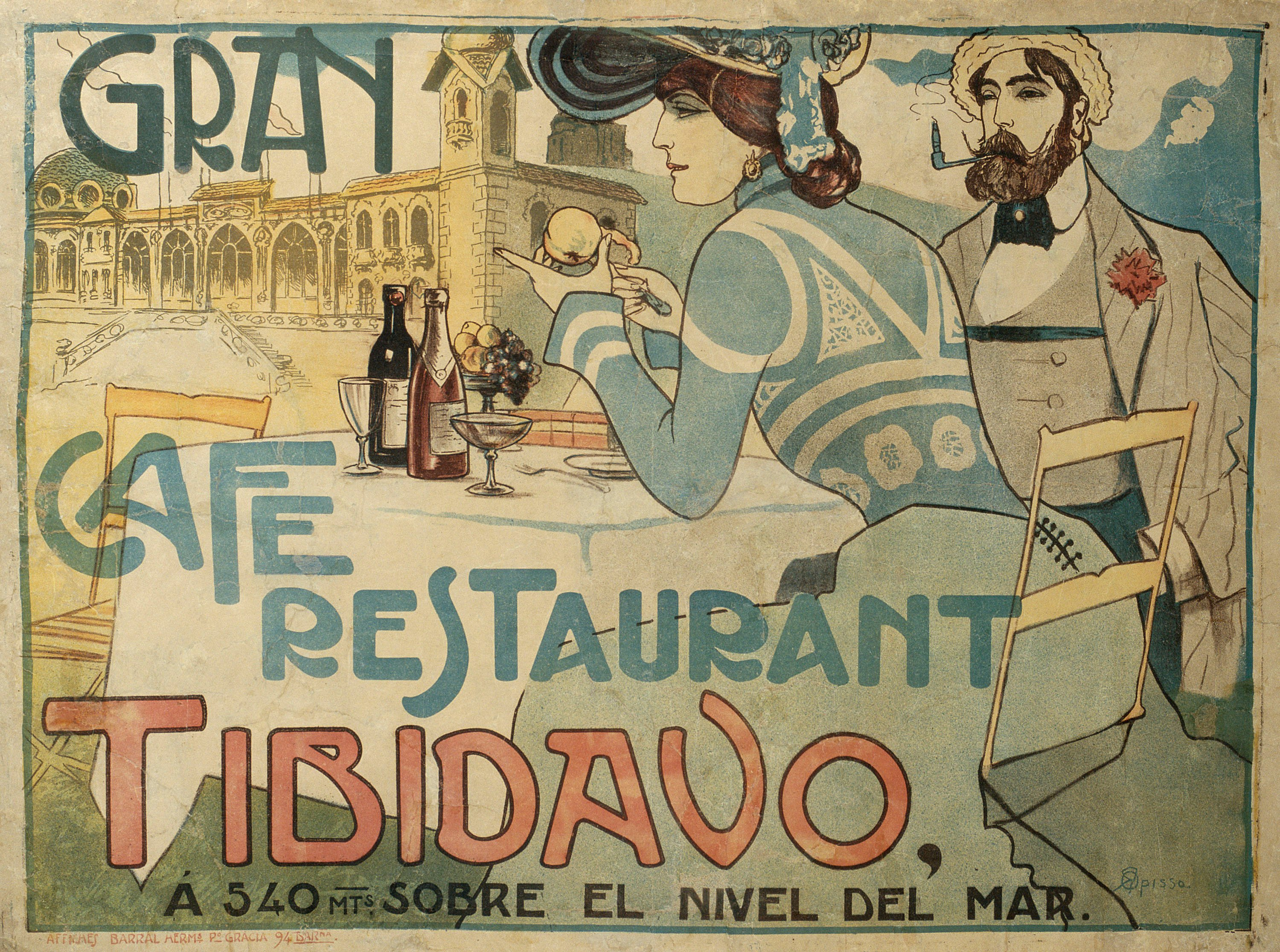 image for: Ricard Opisso - Gran Cafe Restaurant Tibidavo - 1902