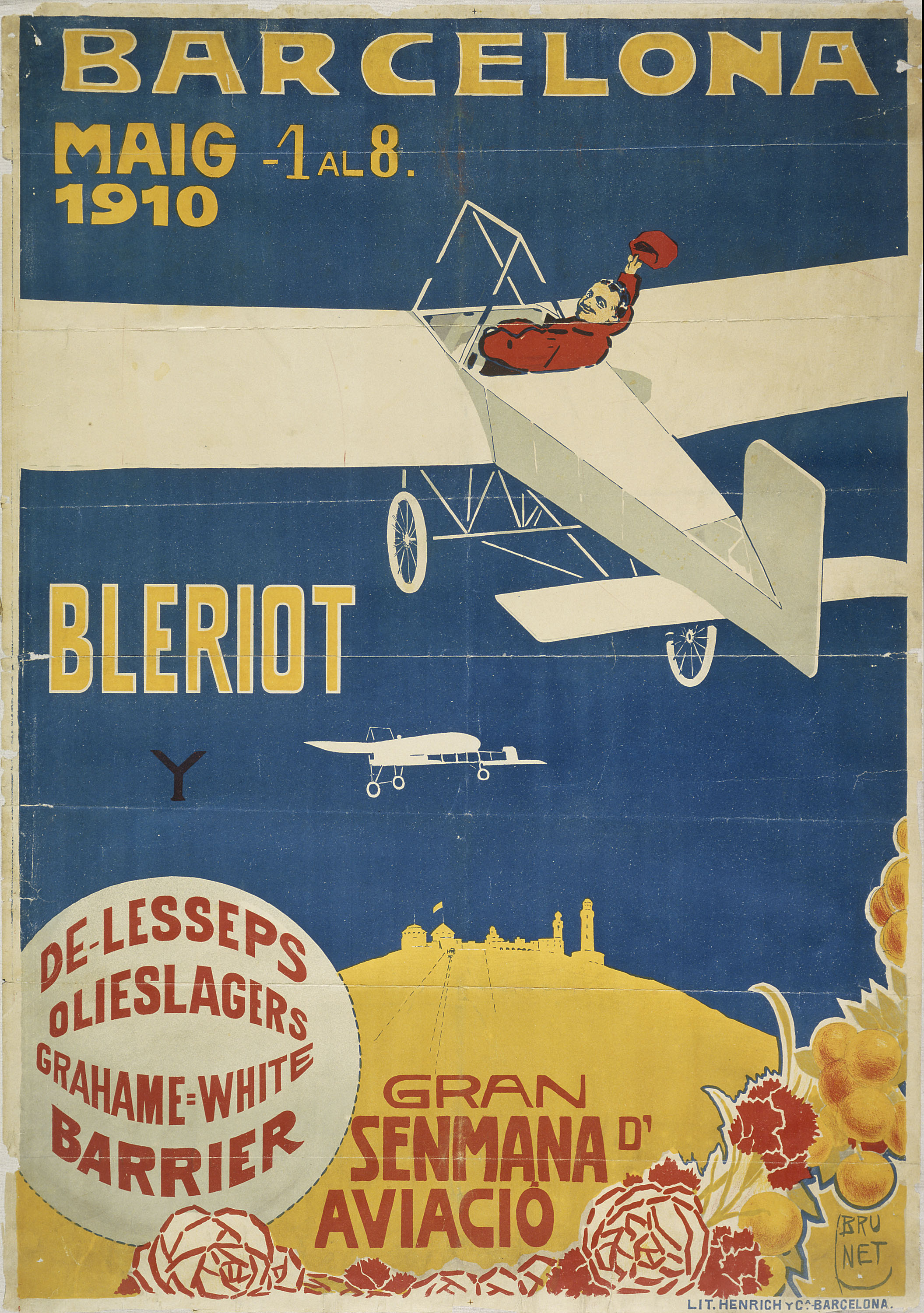 image for: Llorenç Brunet Torroll - Gran senmana d&#039;aviació. Barcelona 1910 - 1910