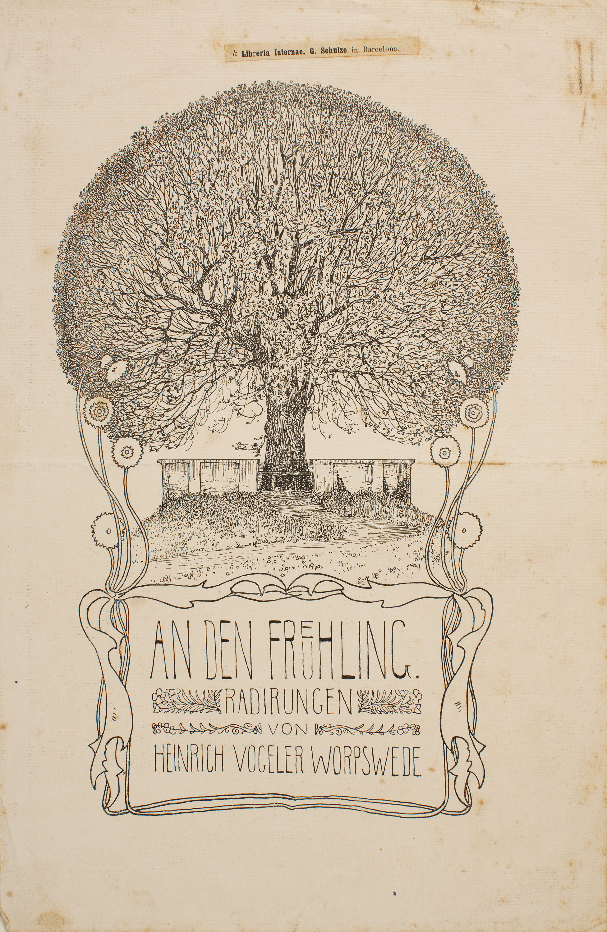 image for: Heinrich Vogeler - An den Fruehling - Cap a 1890-1910
