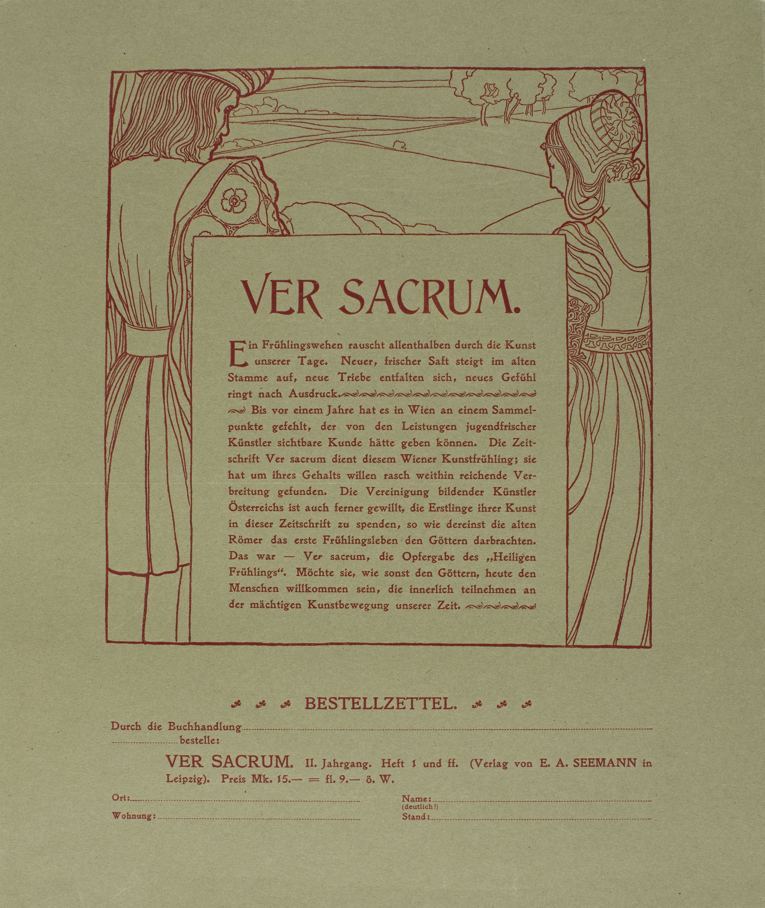 image for: Anònim - Ver Sacrum - 1899