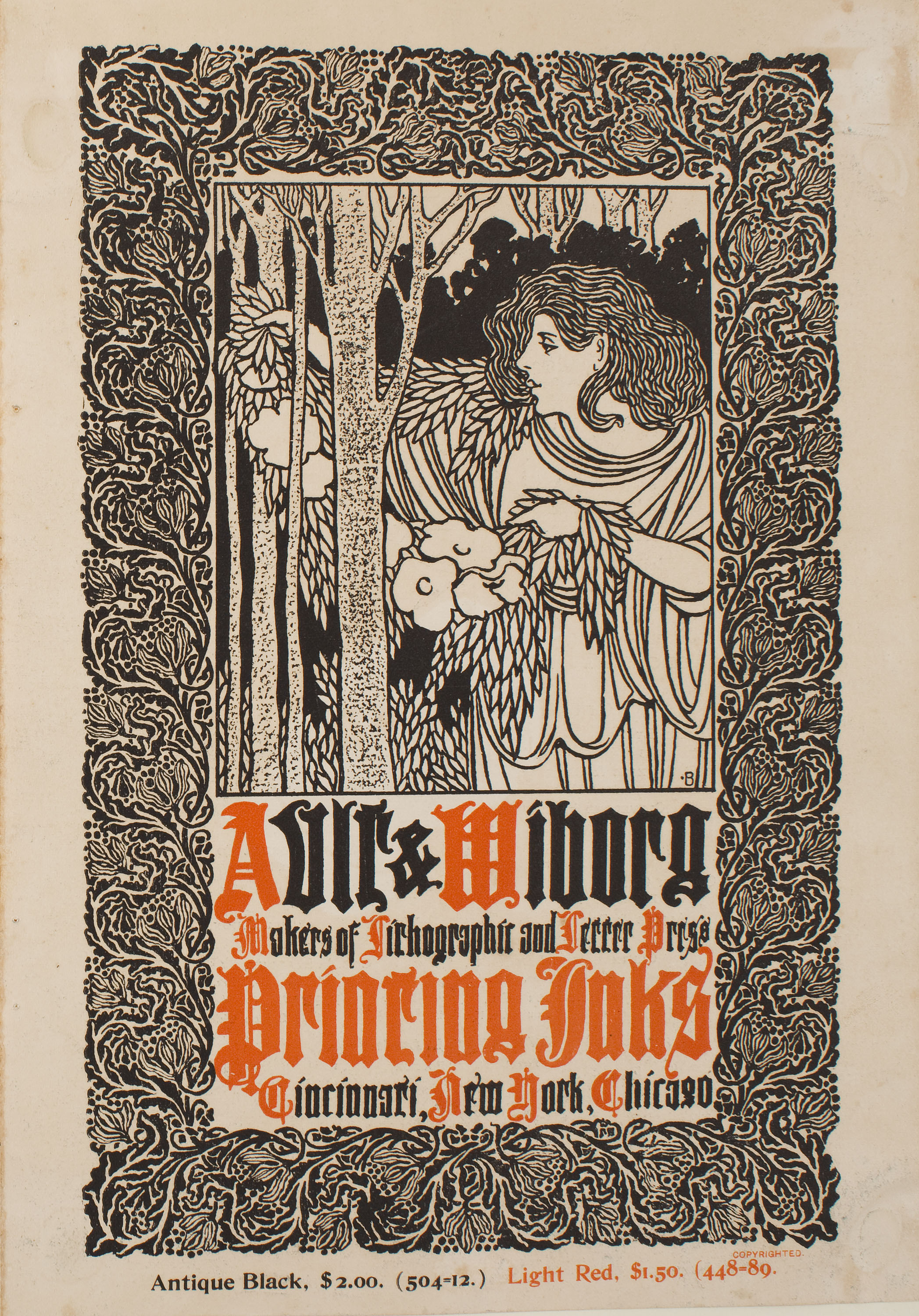 image for: William Henry Bradley - Ault &amp; Wiborg - Cap a 1897