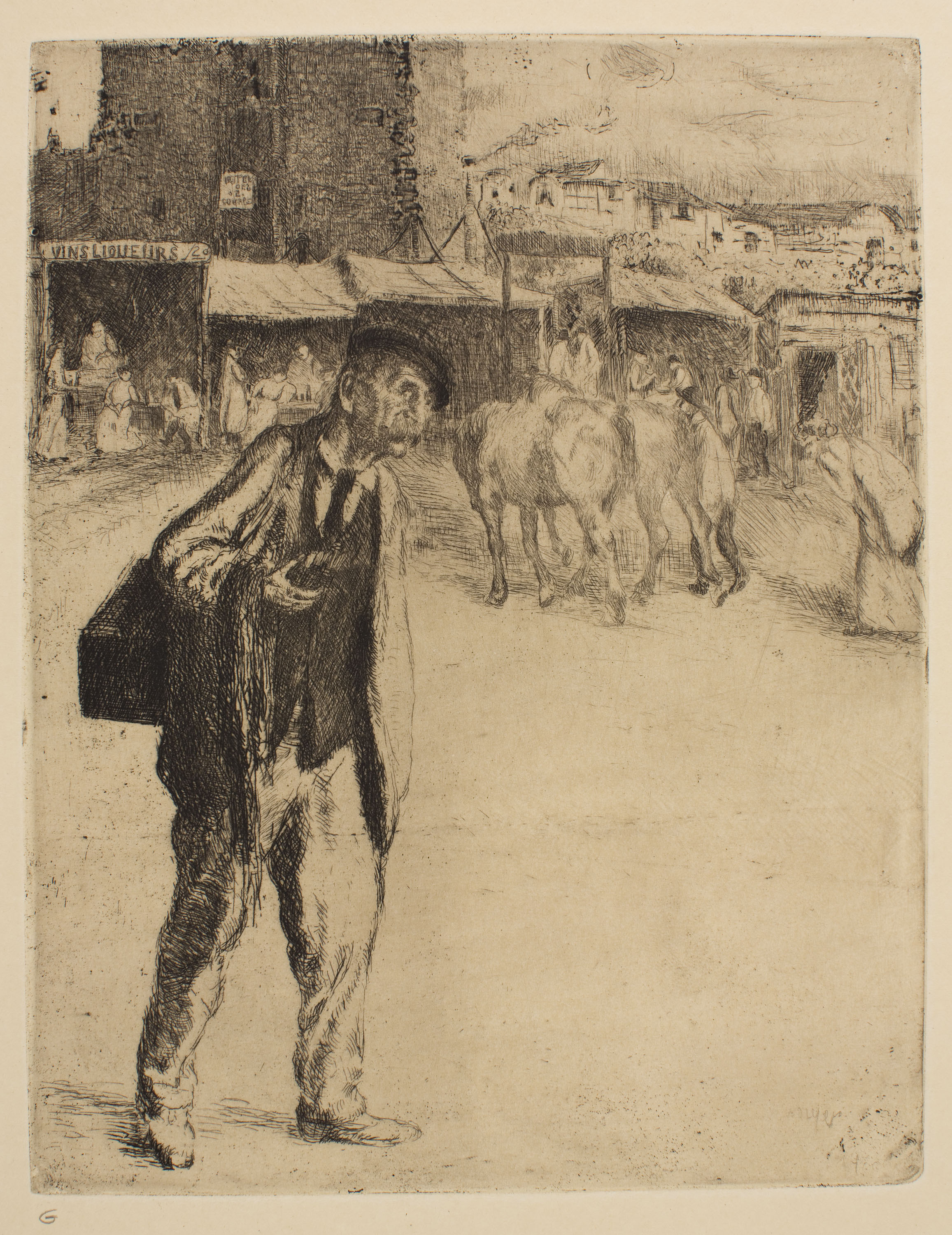 image for: Joaquim Sunyer - Marchand de rubans - 1900