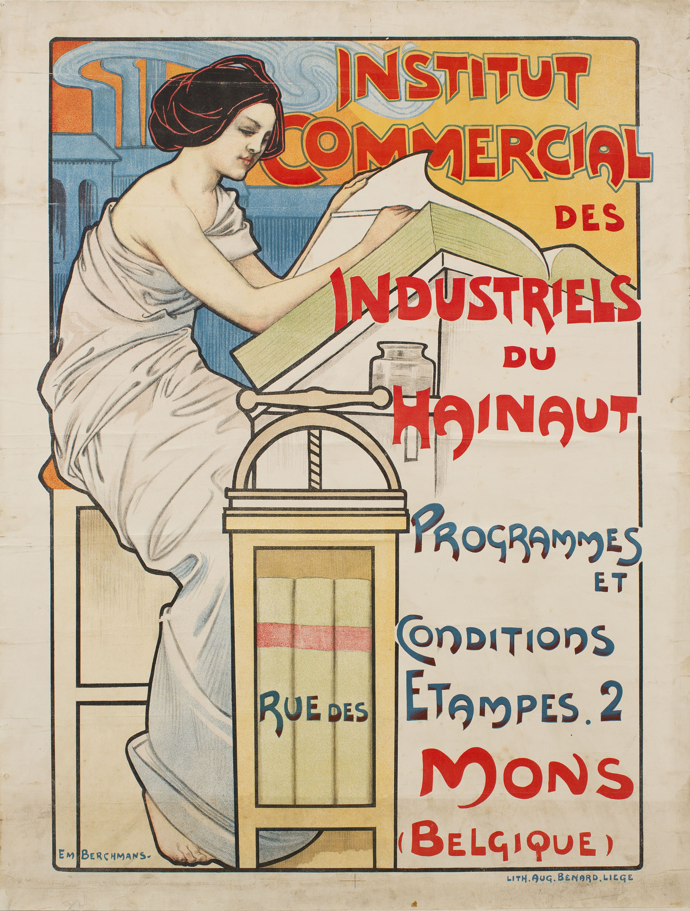 image for: Émile Berchmans - Institut Comercial des Industriels du Hainaut - Anterior a 1903