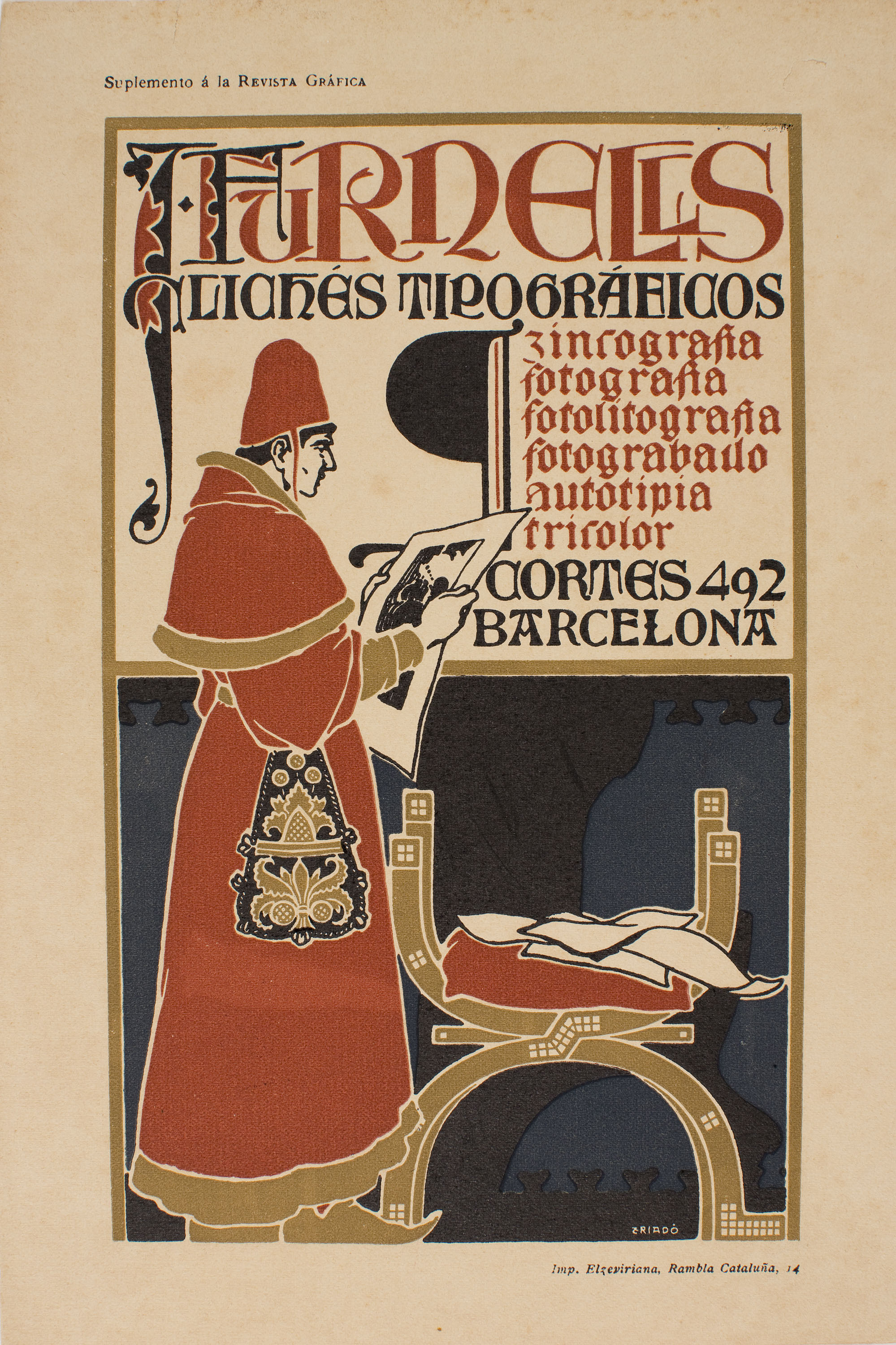 image for: Josep Triadó - J. Furnells. Clichés tipográficos - 1906