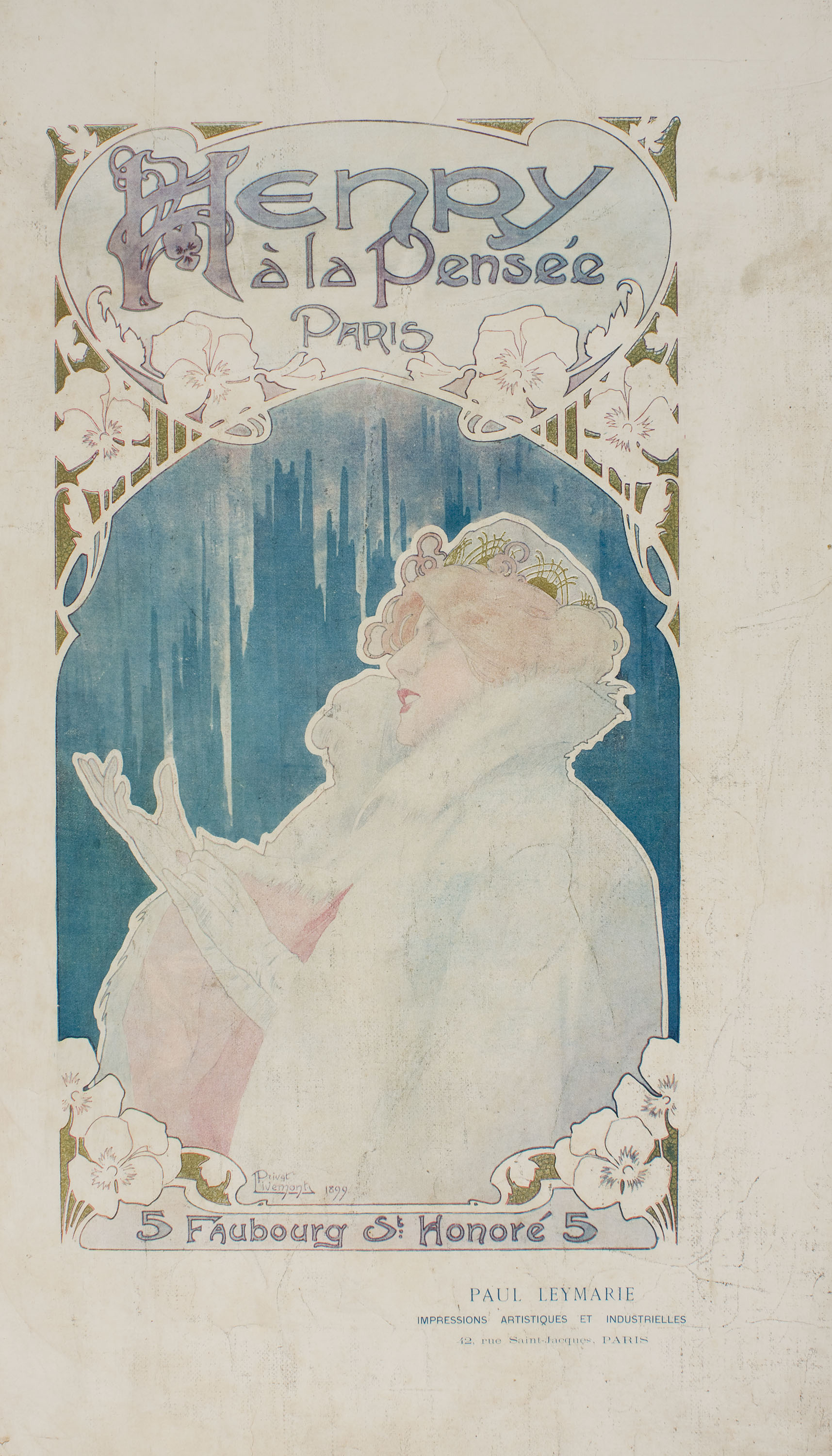 image for: Henri Privat-Livemont - Henry à la pensée - 1899
