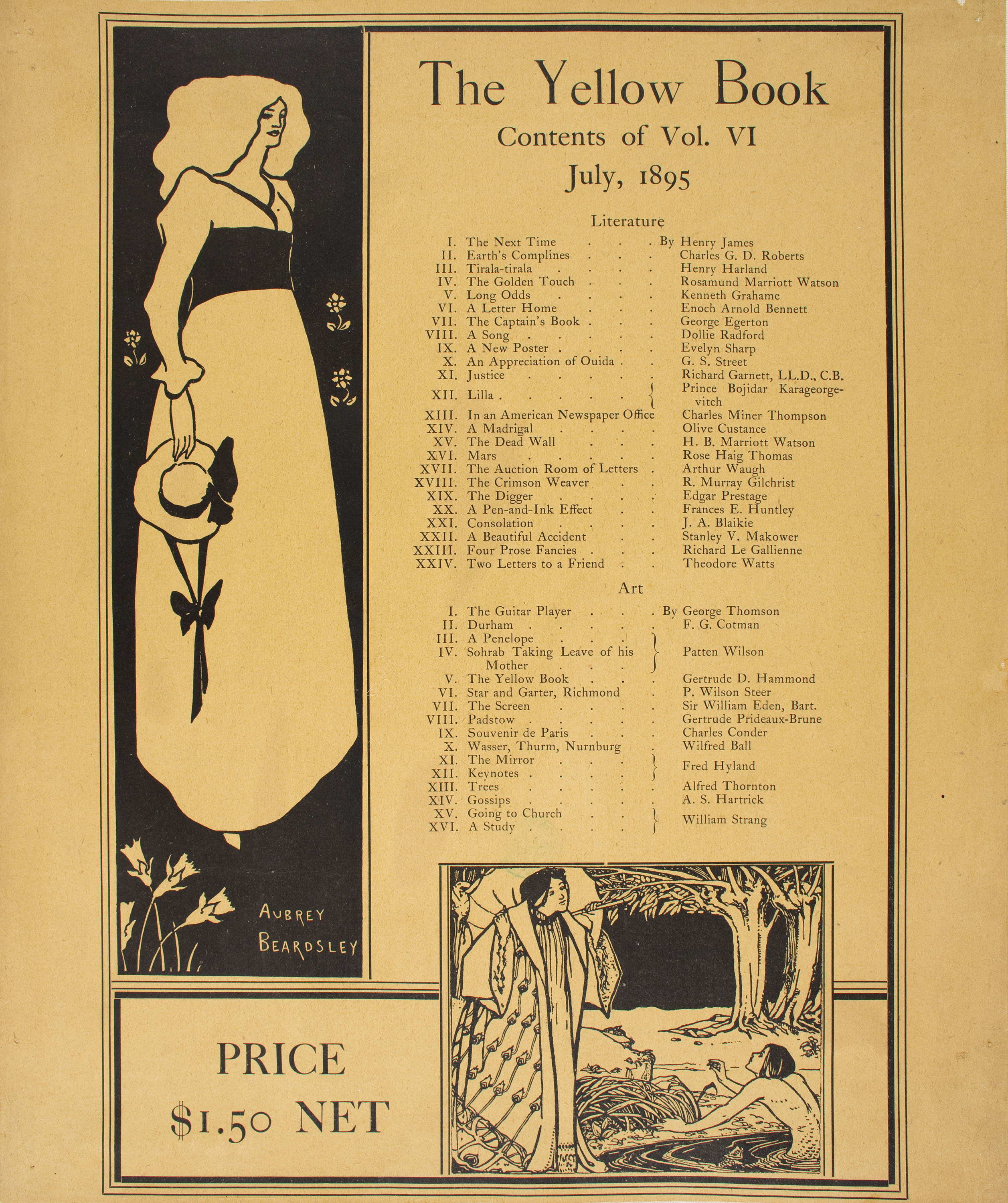 image for: Aubrey Vincent Beardsley - The Yellow Book (July 1895) - 1895