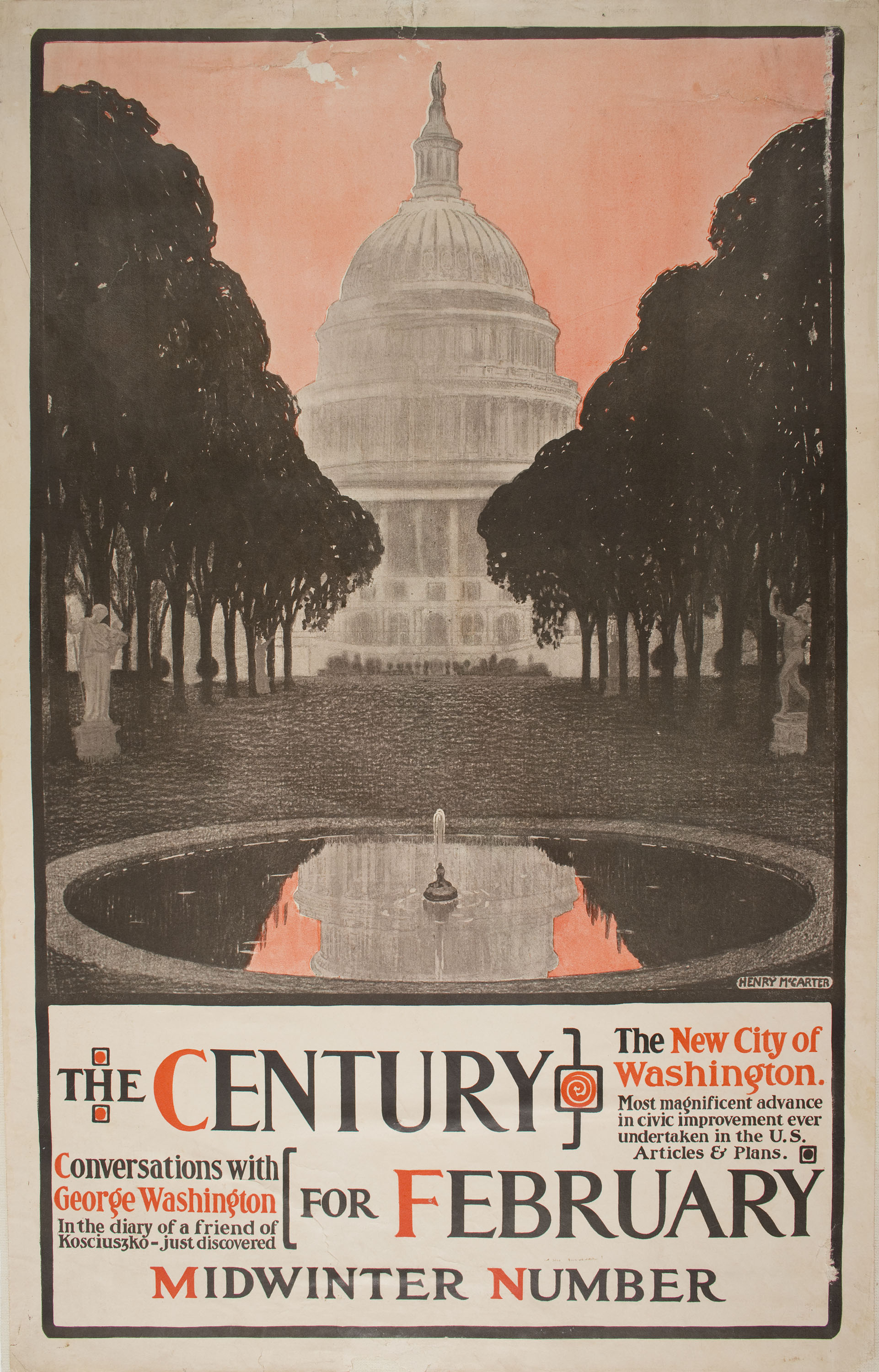 image for: Henry McCarter - The Century for February. Midwinter Number - Cap a 1890-1902