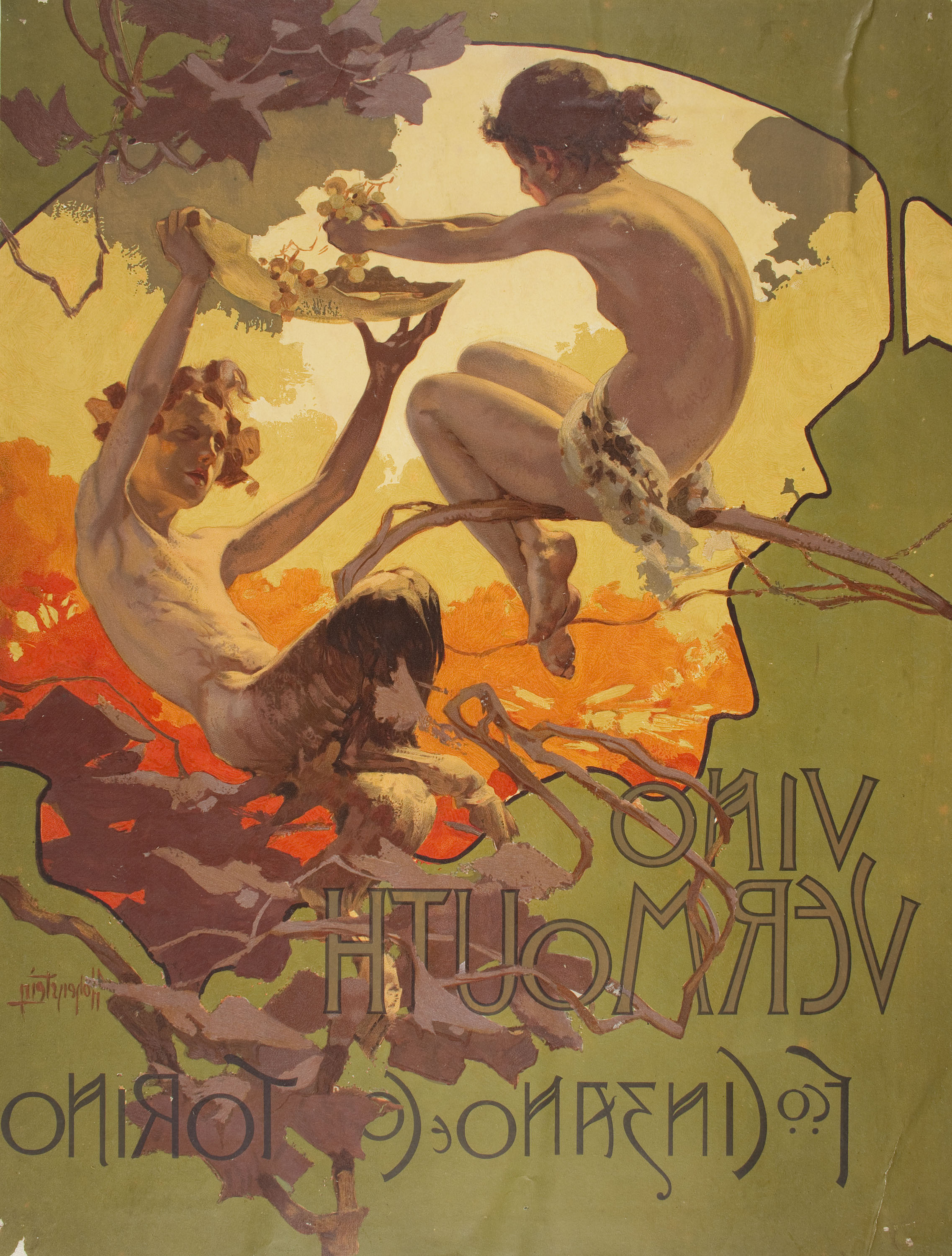 image for: Adolf Hohenstein - Vino Vermouth Fco. Cinzano e Cº - 1901 o anterior