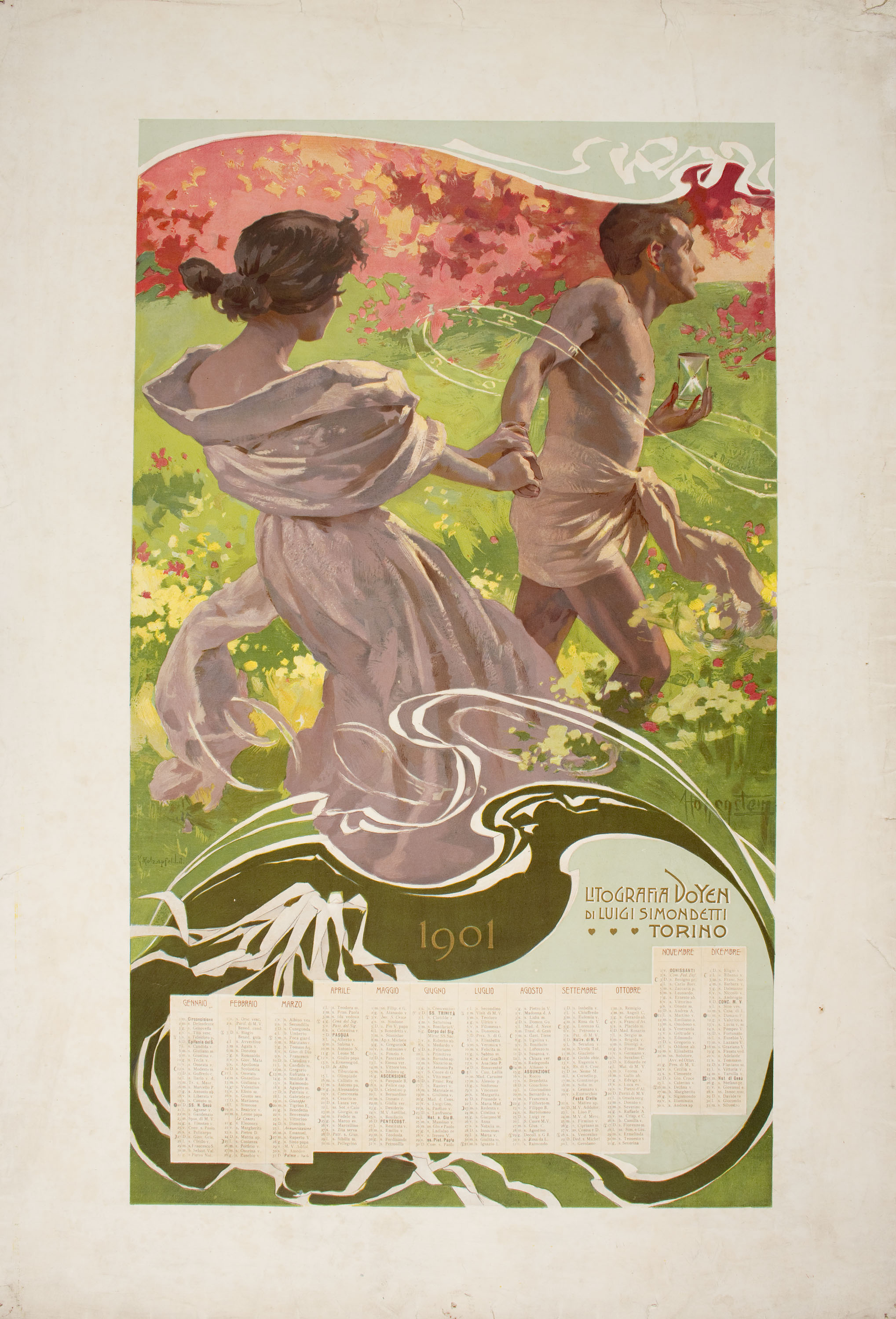 image for: Adolf Hohenstein - Litografia Doyen - 1901