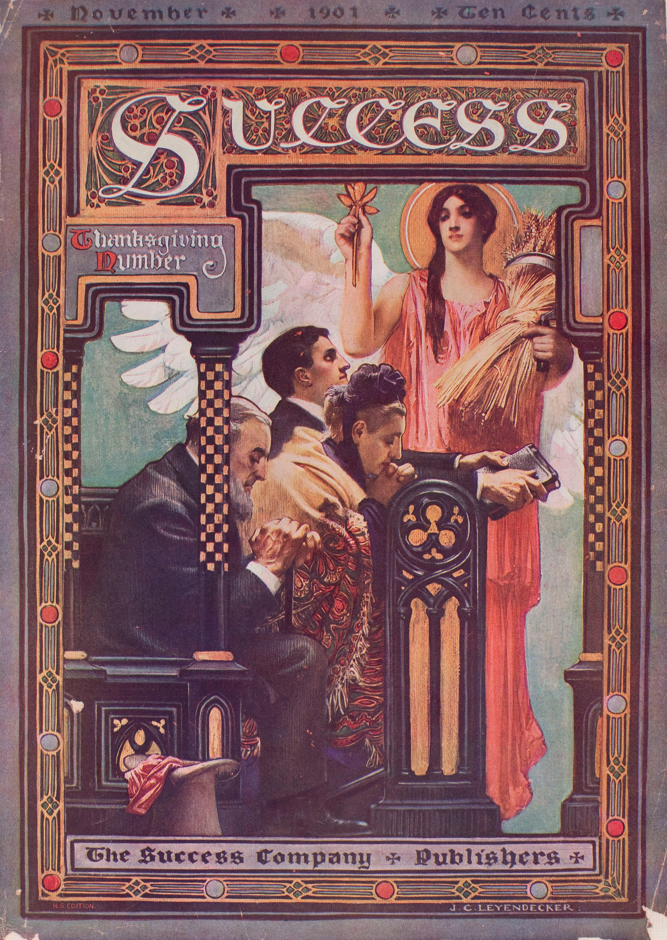 image for: Joseph Christian Leyendecker - Success. Thanksgiving Number - 1901