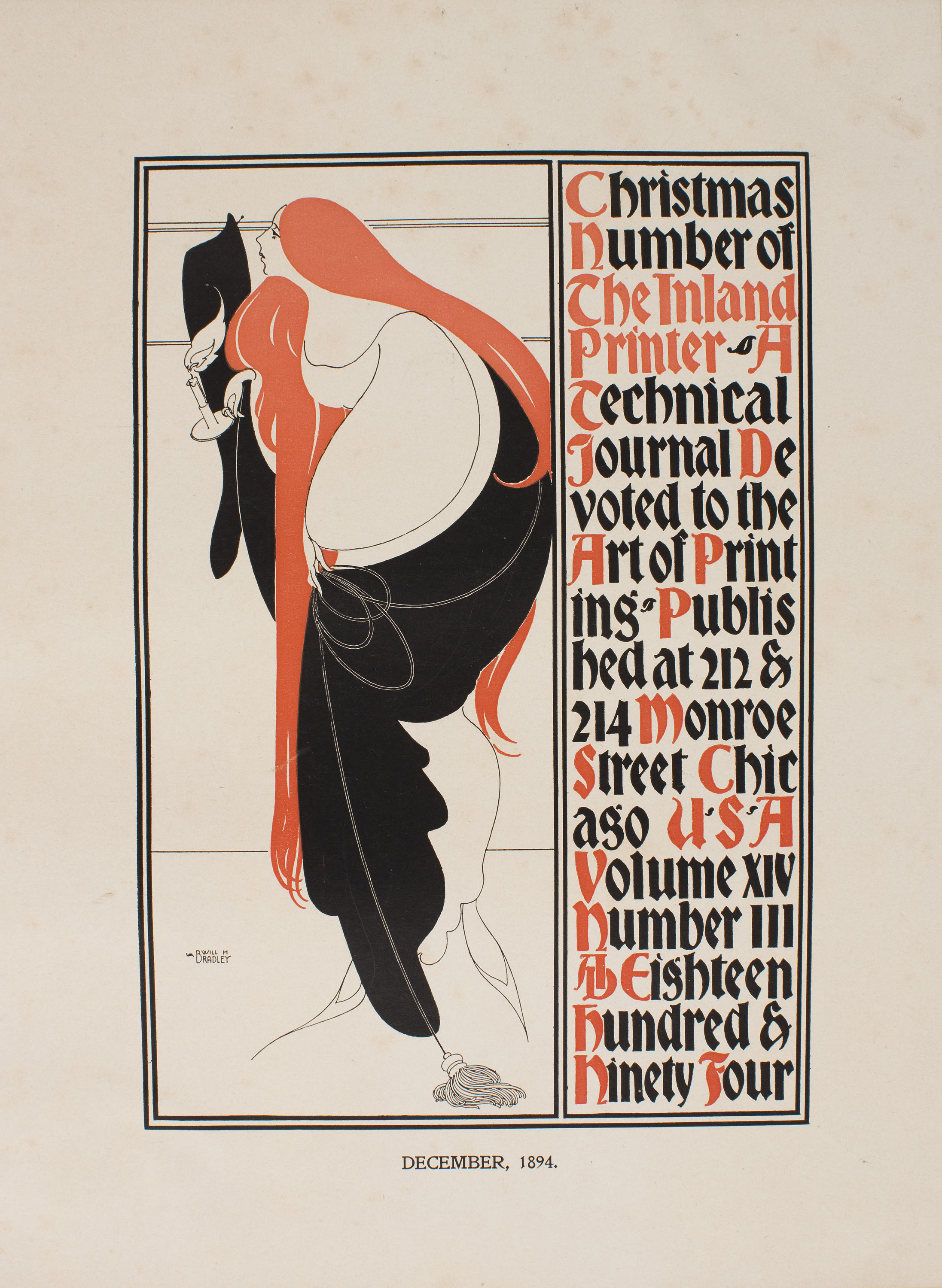 image for: William Henry Bradley - Christmas Number of The Inland Printer - 1894