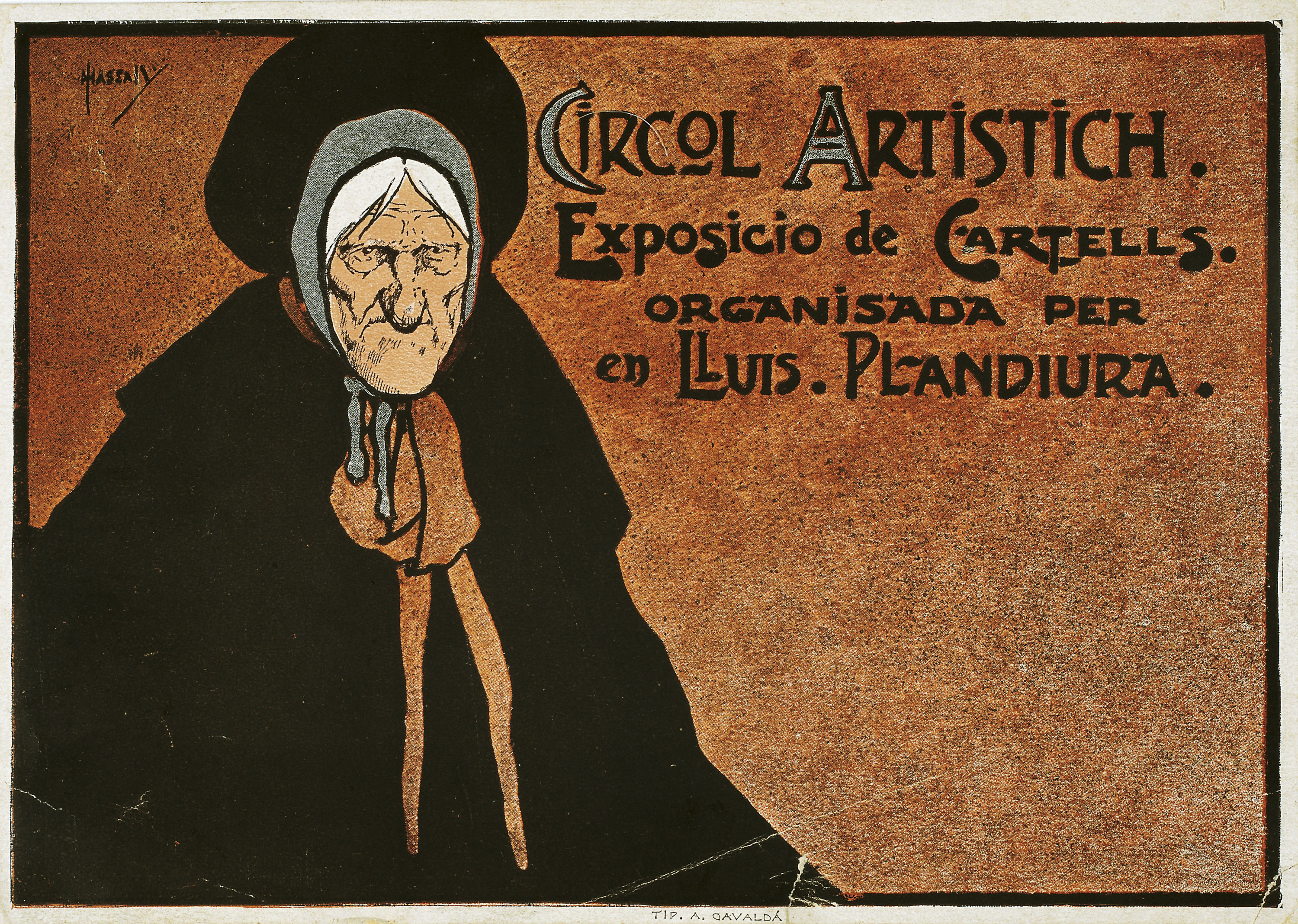 image for: John Hassall - Circol Artistich. Exposicio de cartells organisada per en Lluís Plandiura - Cap a 1902