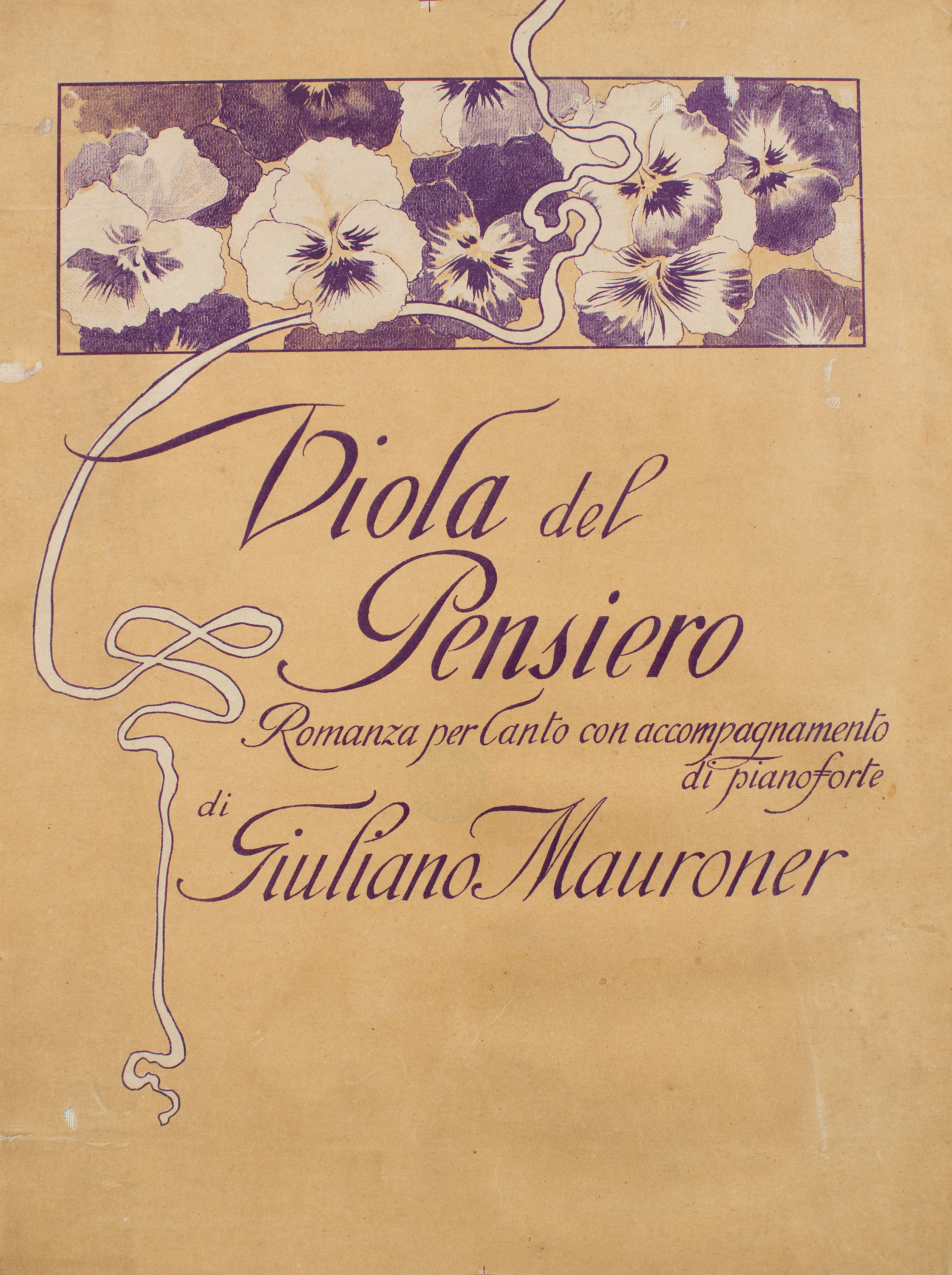image for: Anònim - Viola del Pensiero. Romanza per Canto - Cap a 1890-1902