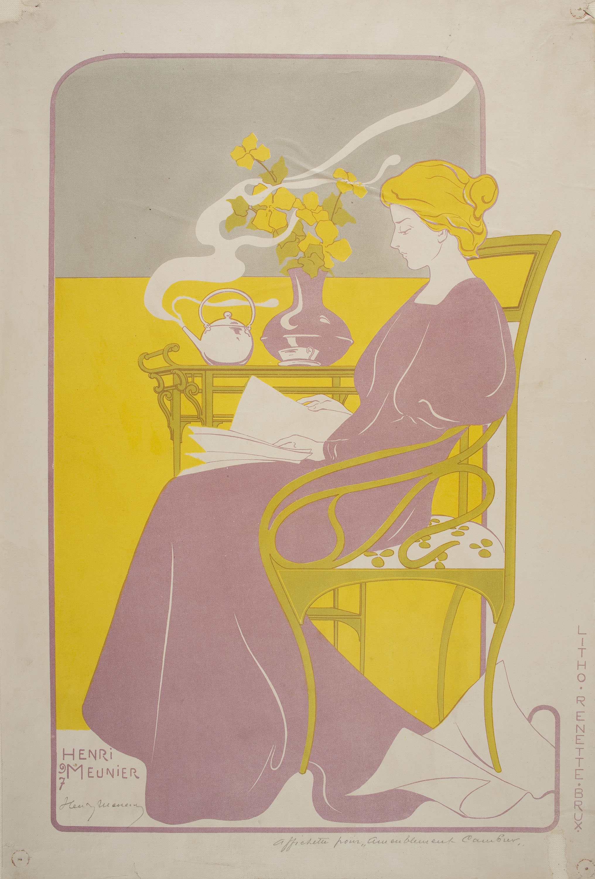 image for: Henri Meunier - [Ameublement Cambier] - 1897