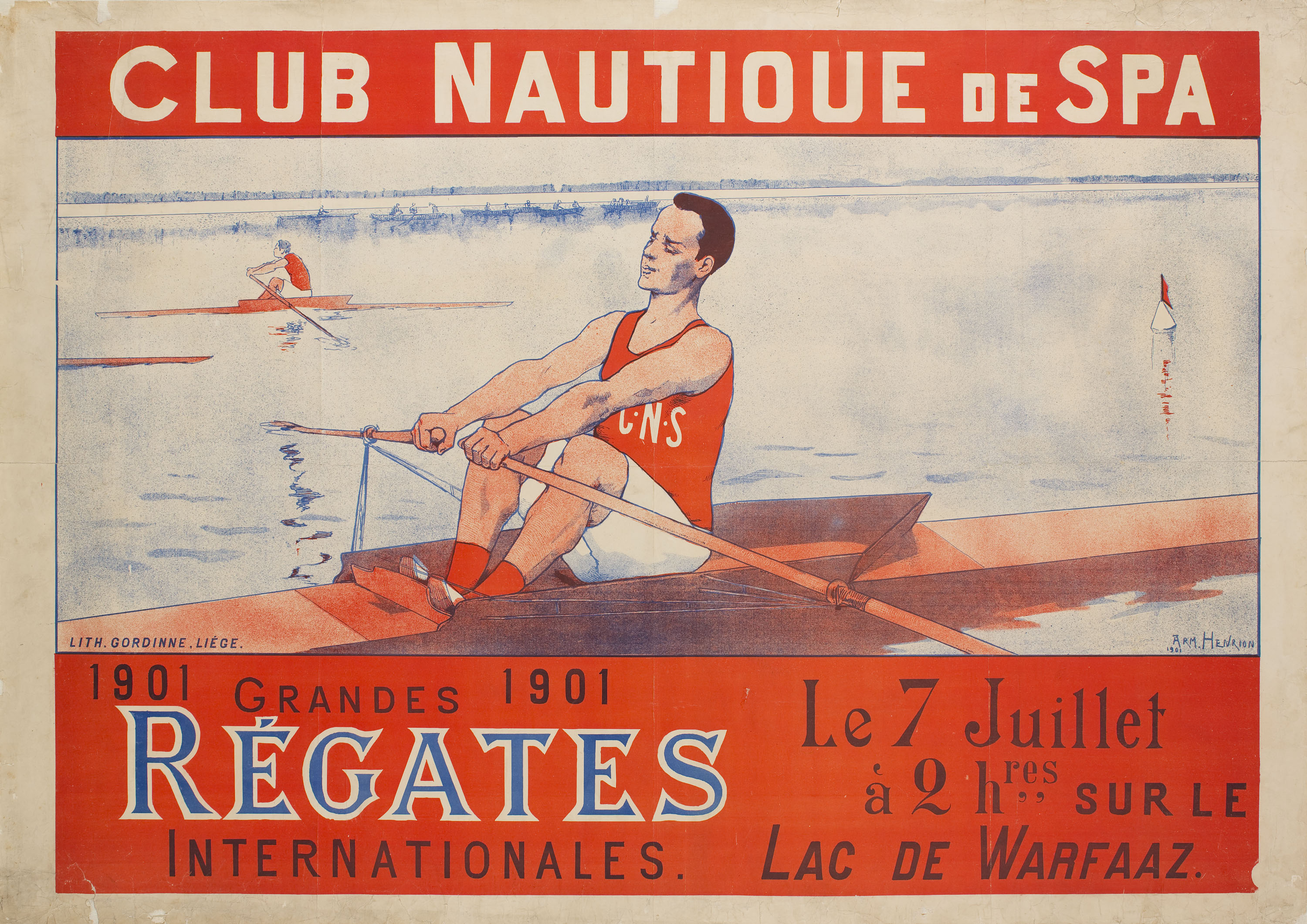 image for: Armand Henrion - Club Nautique de Spa - 1901
