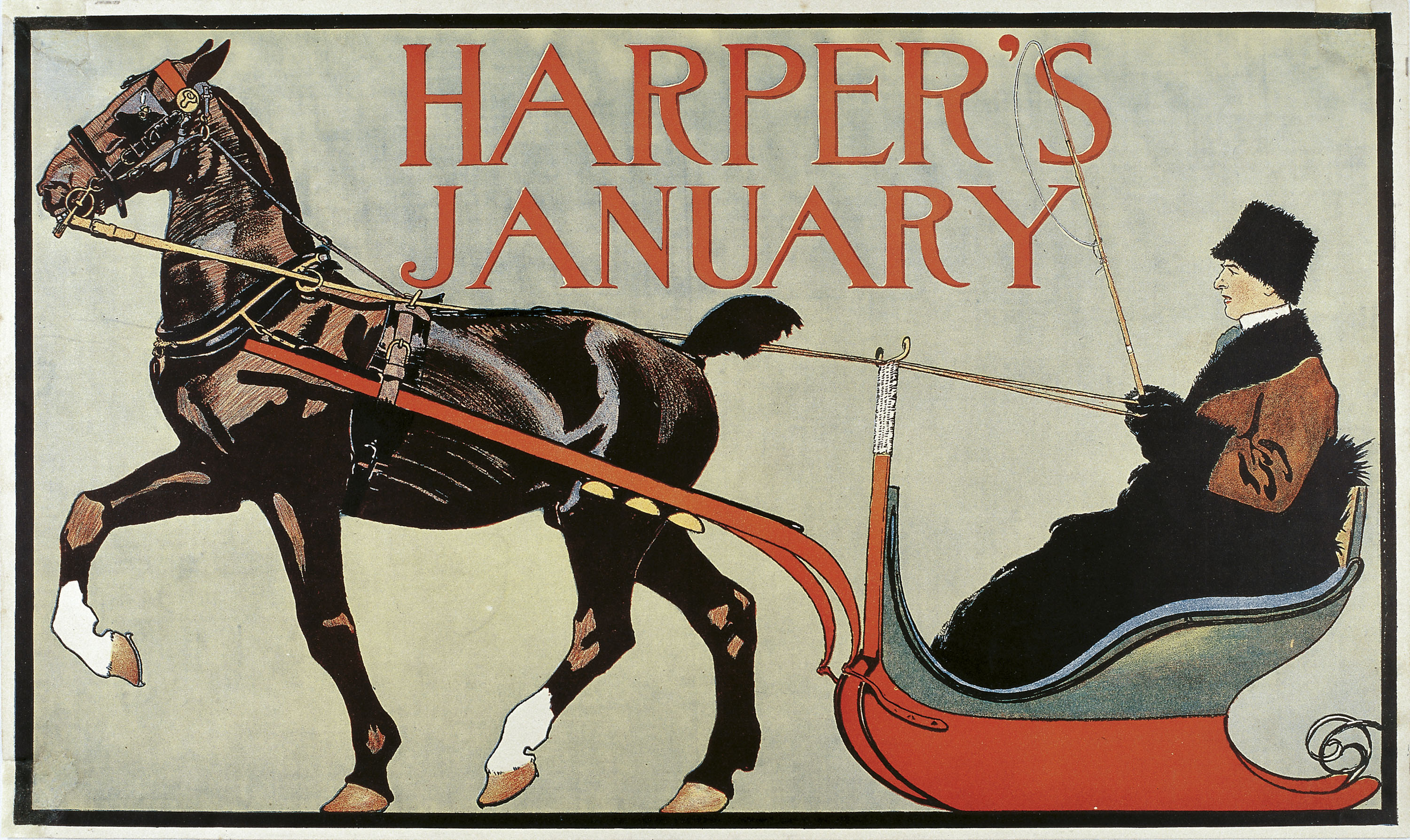 image for: Edward Penfield - Harper&#039;s. January - 1899