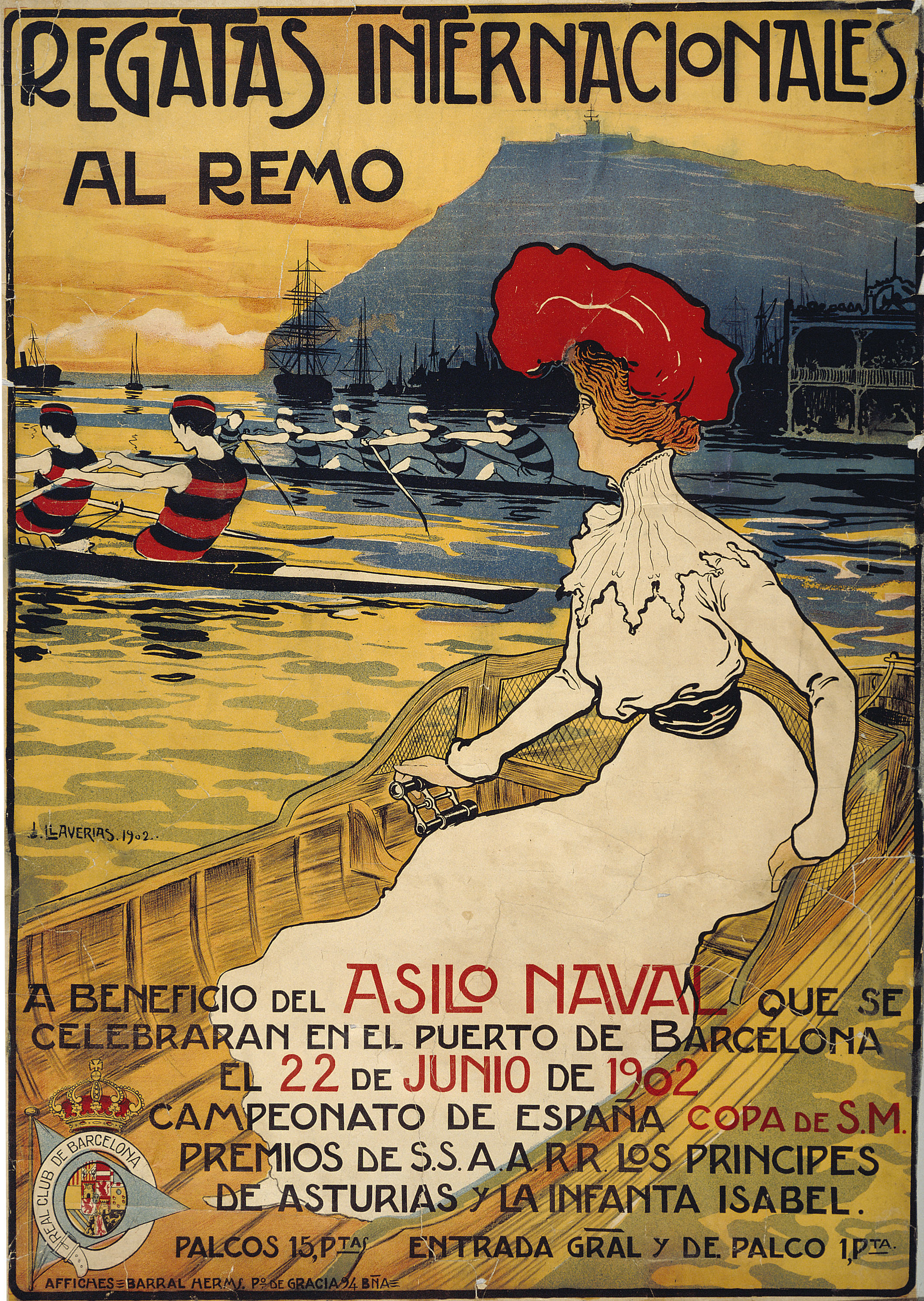 image for: Joan Llaverias - Regatas Internacionales al remo - Barcelona, 1902