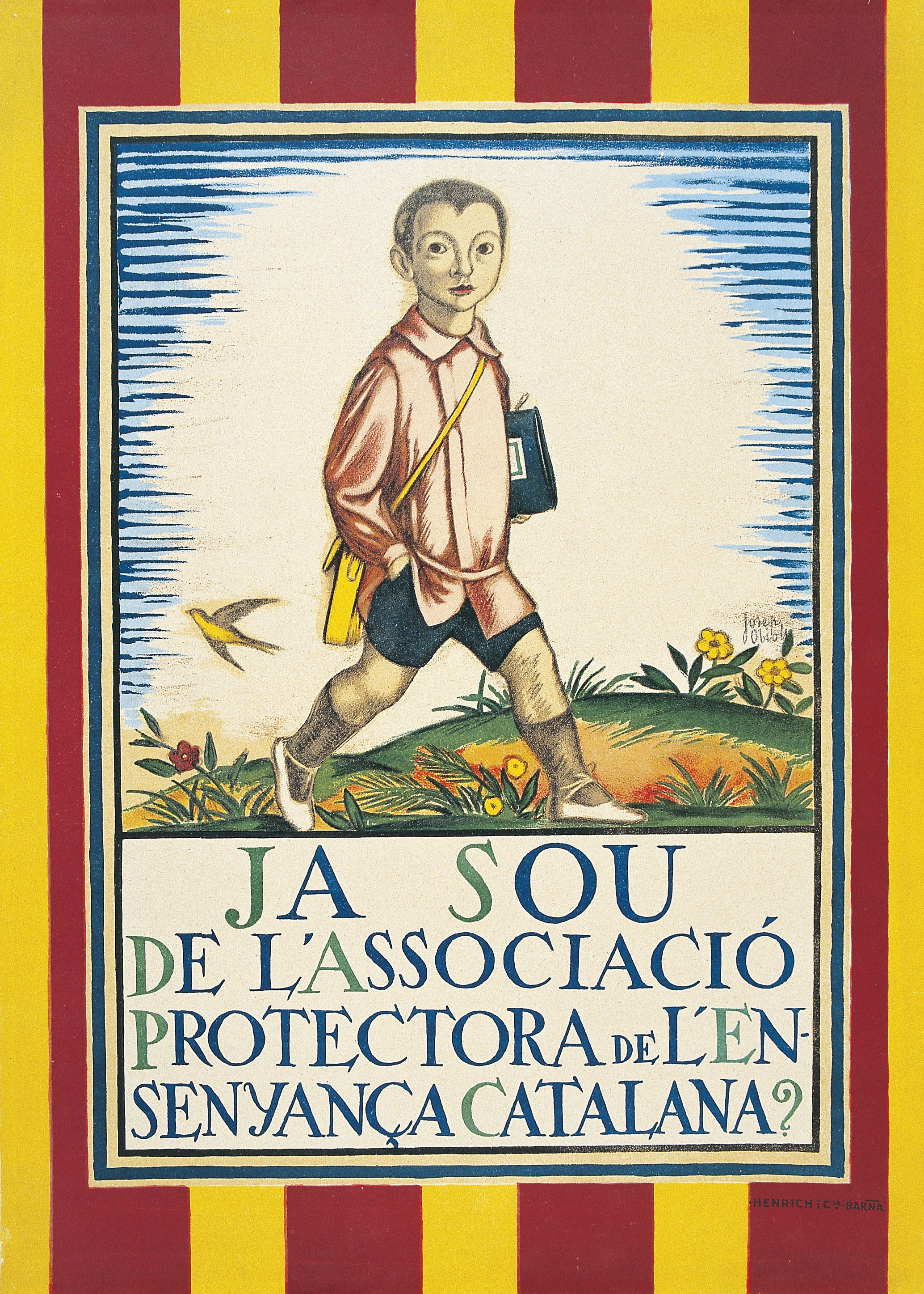 image for: Josep Obiols - Ja sou de l&#039;Associació Protectora de l&#039;Ensenyança Catalana? - 1921