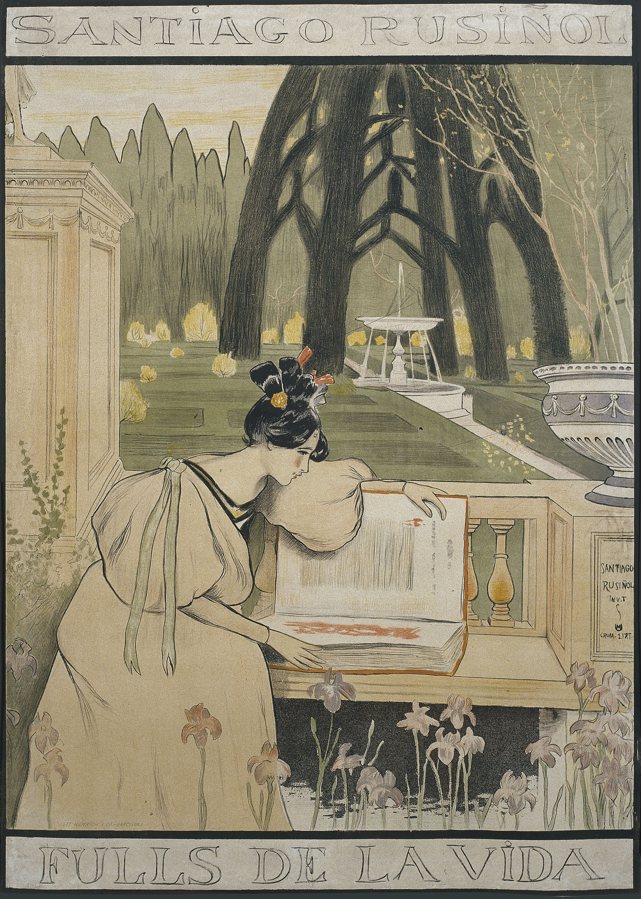 image for: Santiago Rusiñol - Fulls de la vida - 1898