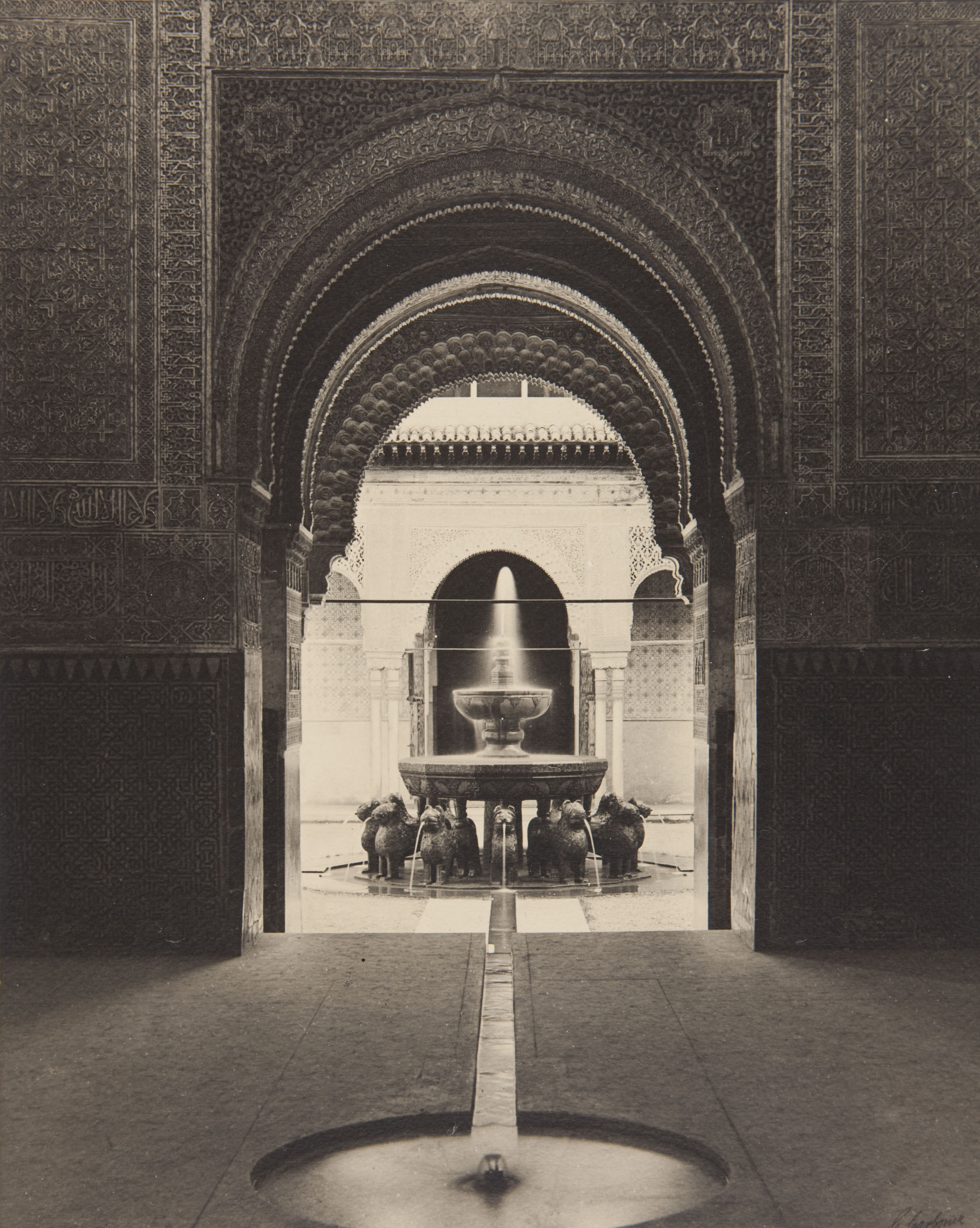 image for: Claudi Carbonell - Alhambra. Patio de los Leones - No datat