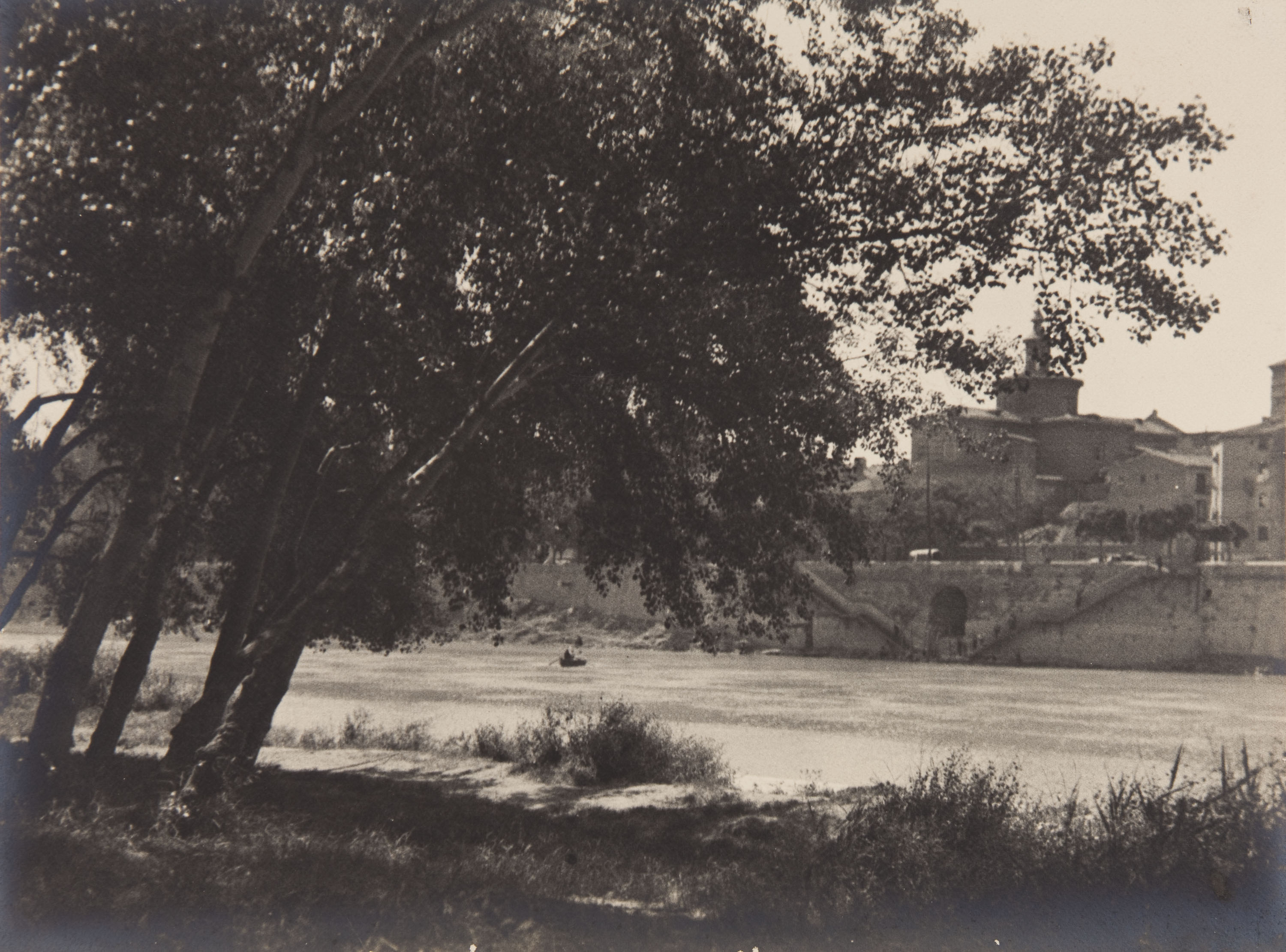 image for: Claudi Carbonell - Vista de l&#039;església de San Juan de los Panetes (Saragossa) - Cap a 1925