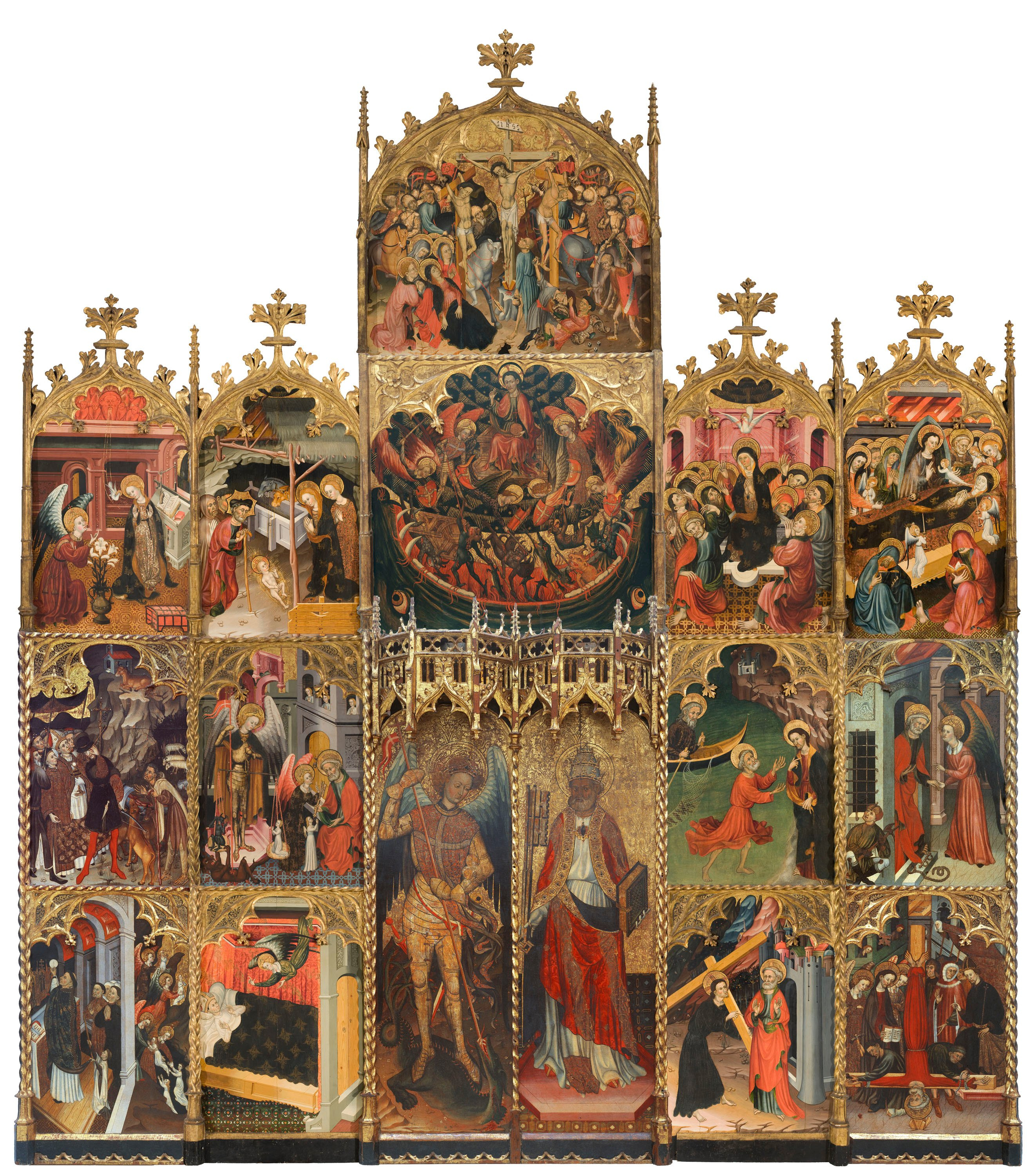 image for: Jaume Cirera - Retaule de sant Miquel i sant Pere - 1432-1433