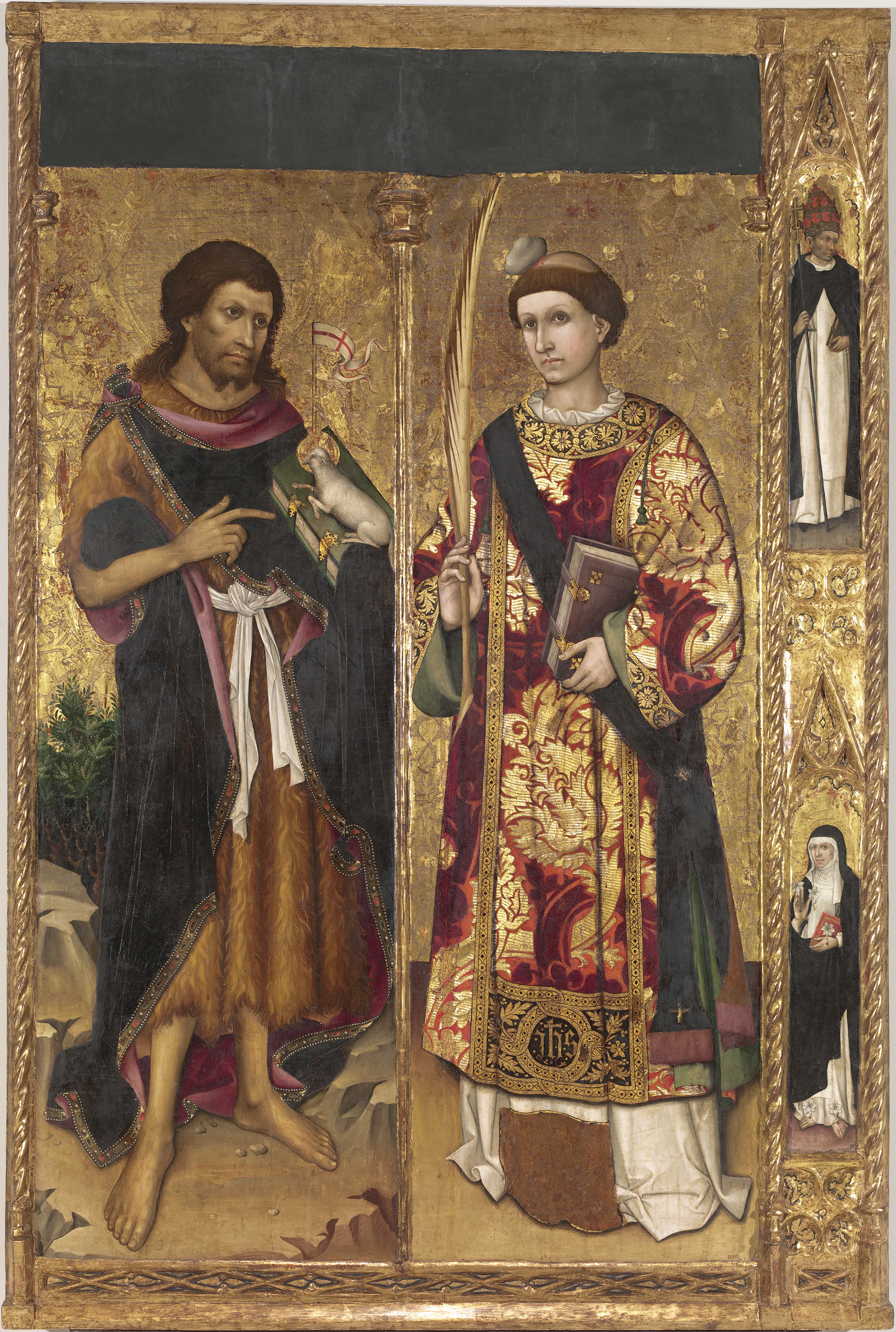 image for: Mestre de sant Joan i sant Esteve - Sant Joan Baptista i sant Esteve - Cap a 1450