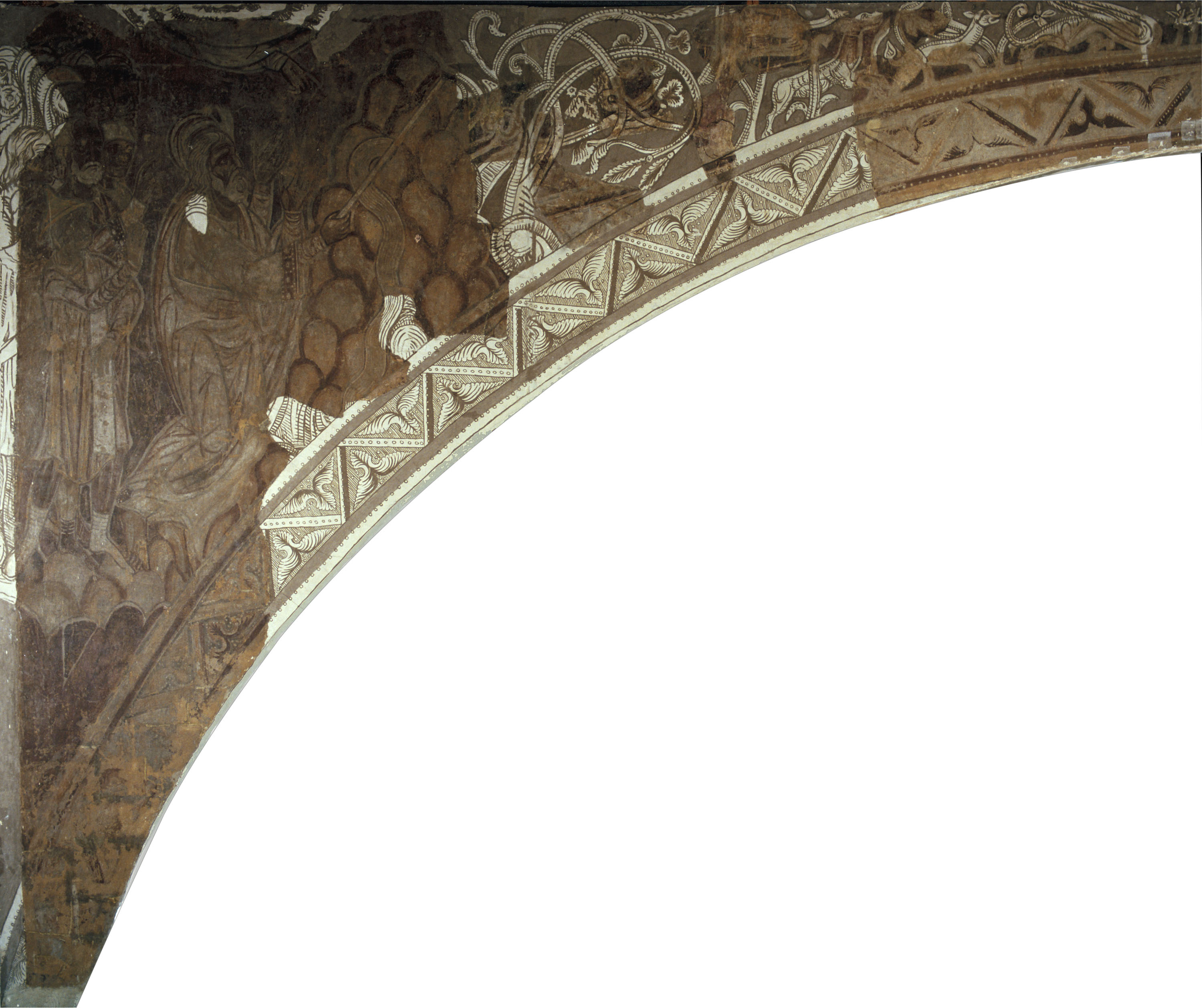 image for: Mestre de la sala capitular de Sixena - Moisès fa brollar aigua de la roca en el desert, de la sala capitular de Sixena  - Entre 1196-1208