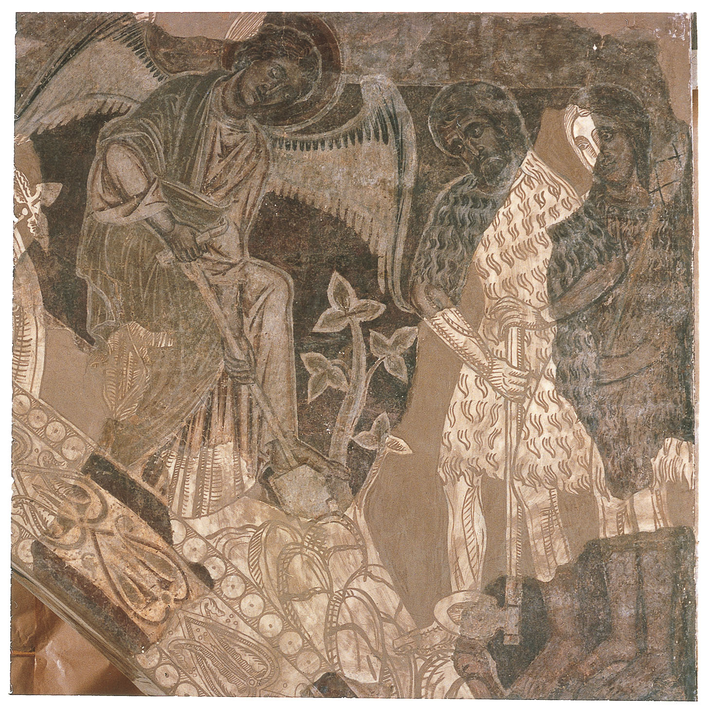 image for: Mestre de la sala capitular de Sixena - Un àngel ensenya Adam a treballar la terra, de la sala capitular de Sixena - Entre 1196-1208 [3]