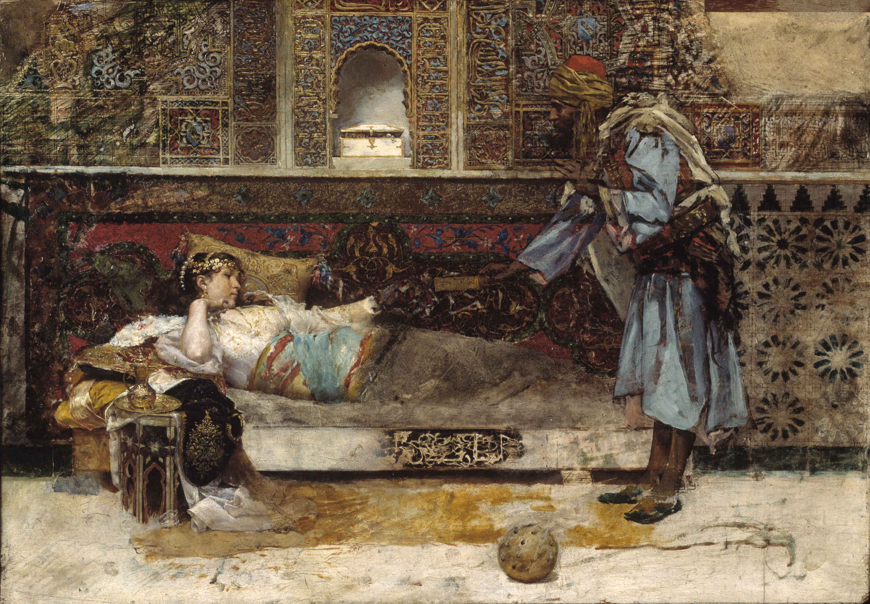 image for: Antoni Fabrés - El regal del sultà - 1885-1886