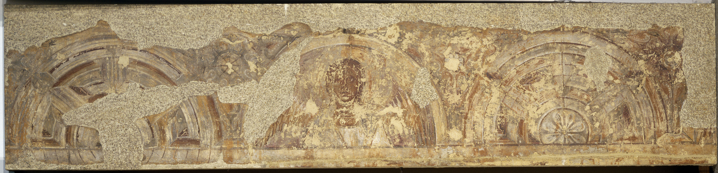 image for: Mestre de la sala capitular de Sixena - Fris amb àngel i laberints, de la sala capitular de Sixena - Entre 1196-1208