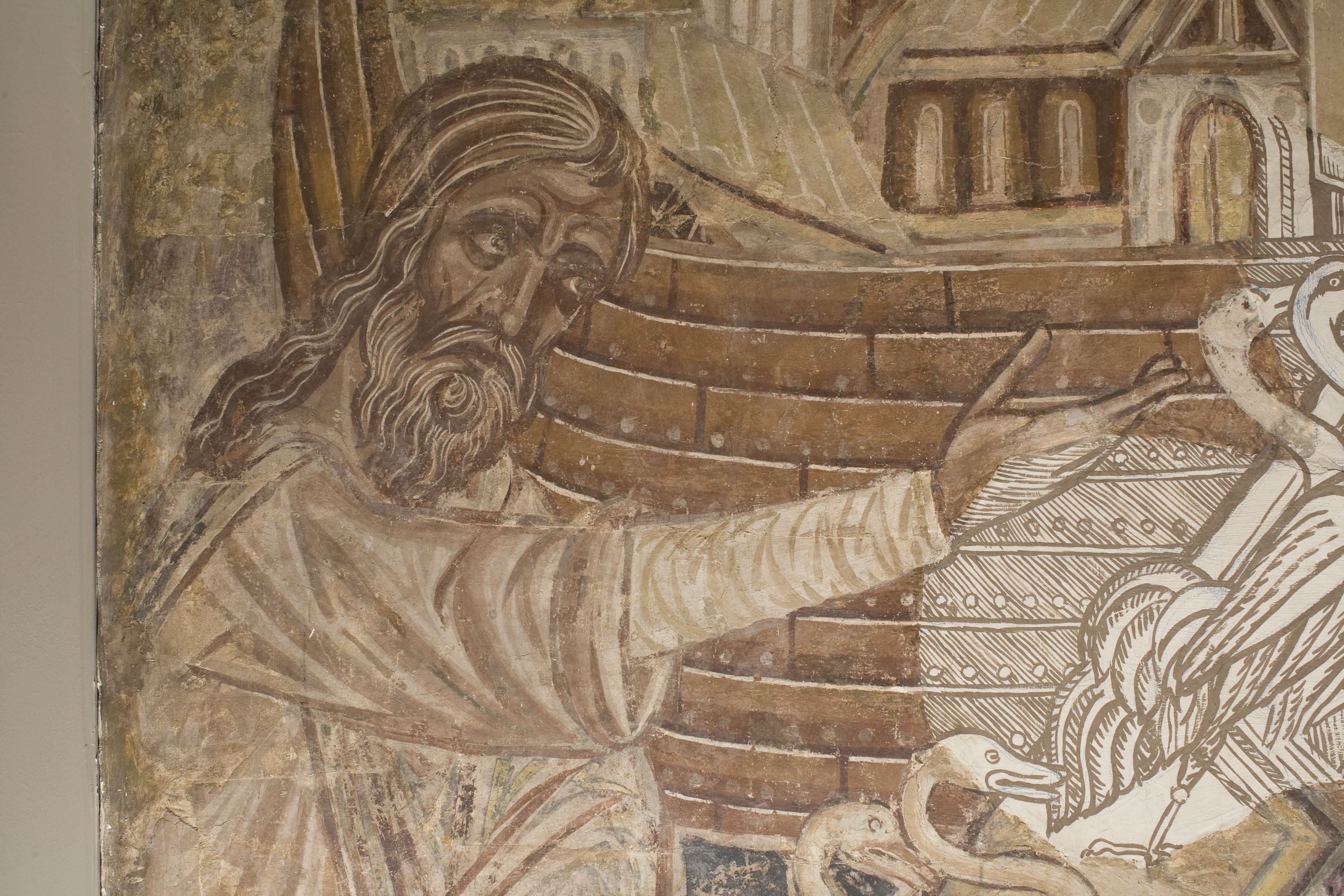 image for: Mestre de la sala capitular de Sixena - Noè fa entrar els animals a l&#039;arca, de la sala capitular de Sixena - Entre 1196-1208 [1]